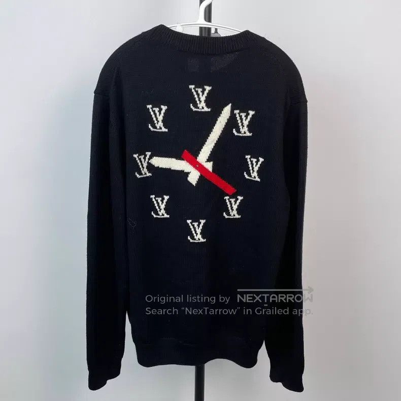 Louis Vuitton Louis Vuitton SS23 clock patterned intarsia pullover long Size US L / EU 52-54 / 3 - 2 Thumbnail