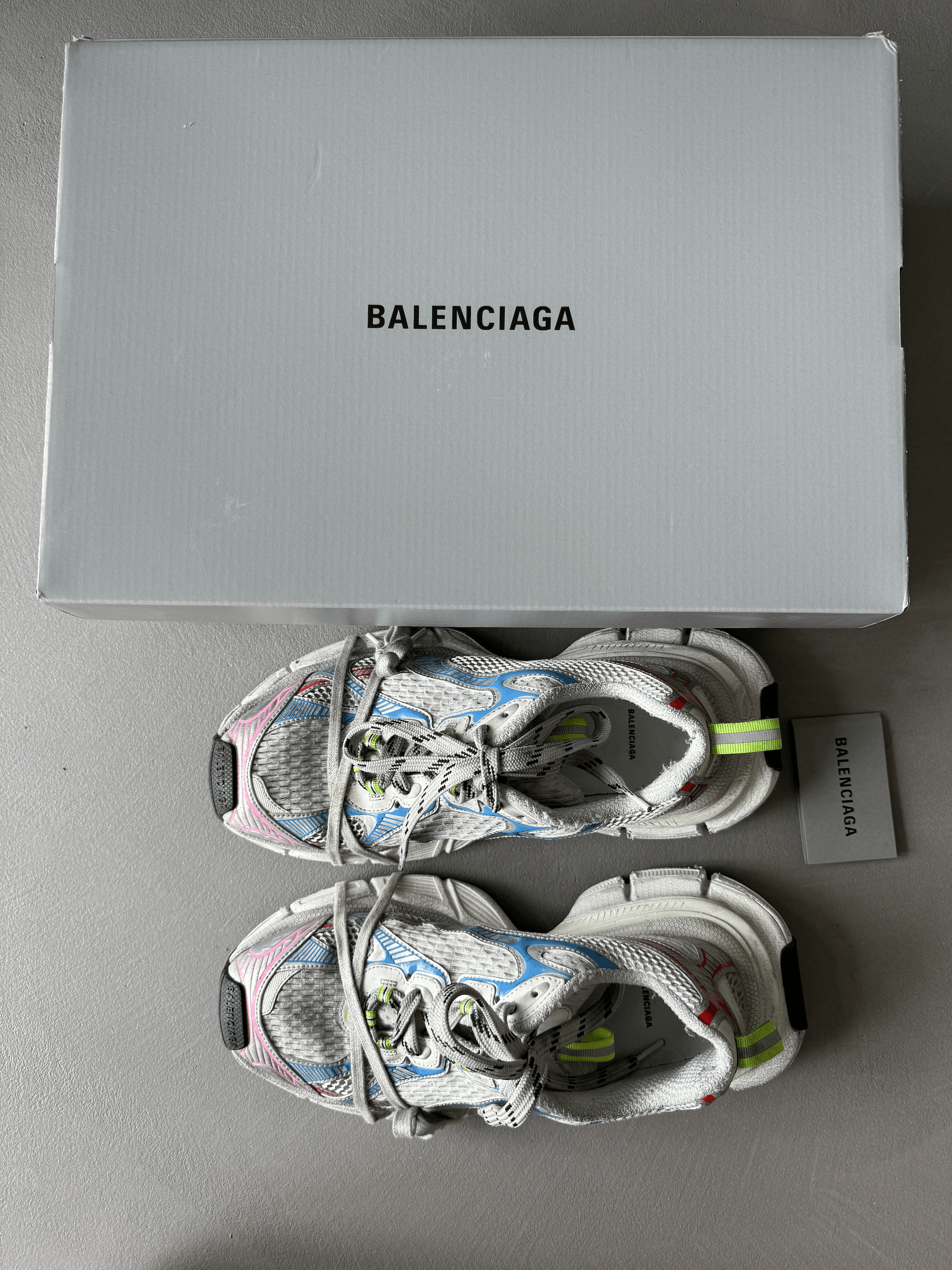 Balenciaga Balenciaga 3XL Sneakers Multicolour Grey Pink Size US 10 / EU 43 - 9 Thumbnail