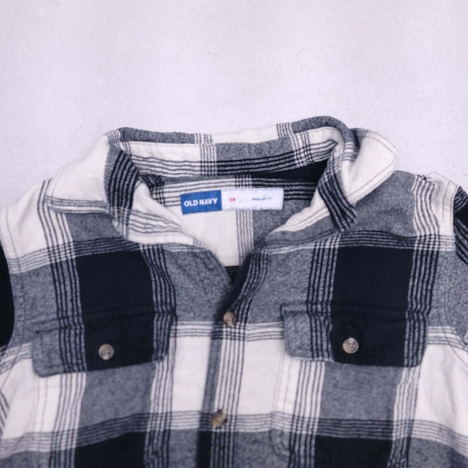 Old Navy Old Navy Tartan Flannel Shirt Mens Size Extra Small XS Black Size US XS / EU 42 / 0 - 1 Thumbnail
