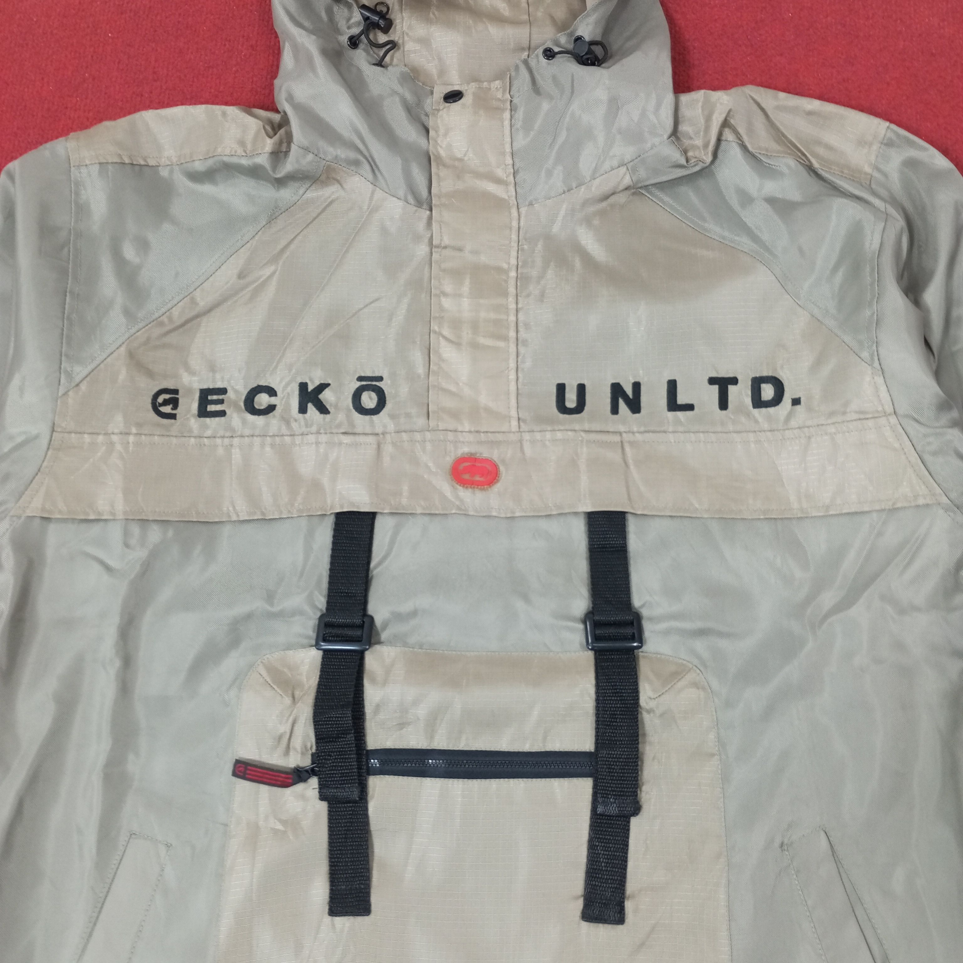 Ecko Unltd. × Vintage Ecko Unlimited Half Zipper Anarok Design Style Jacket Size US XXL / EU 58 / 5 - 2 Thumbnail