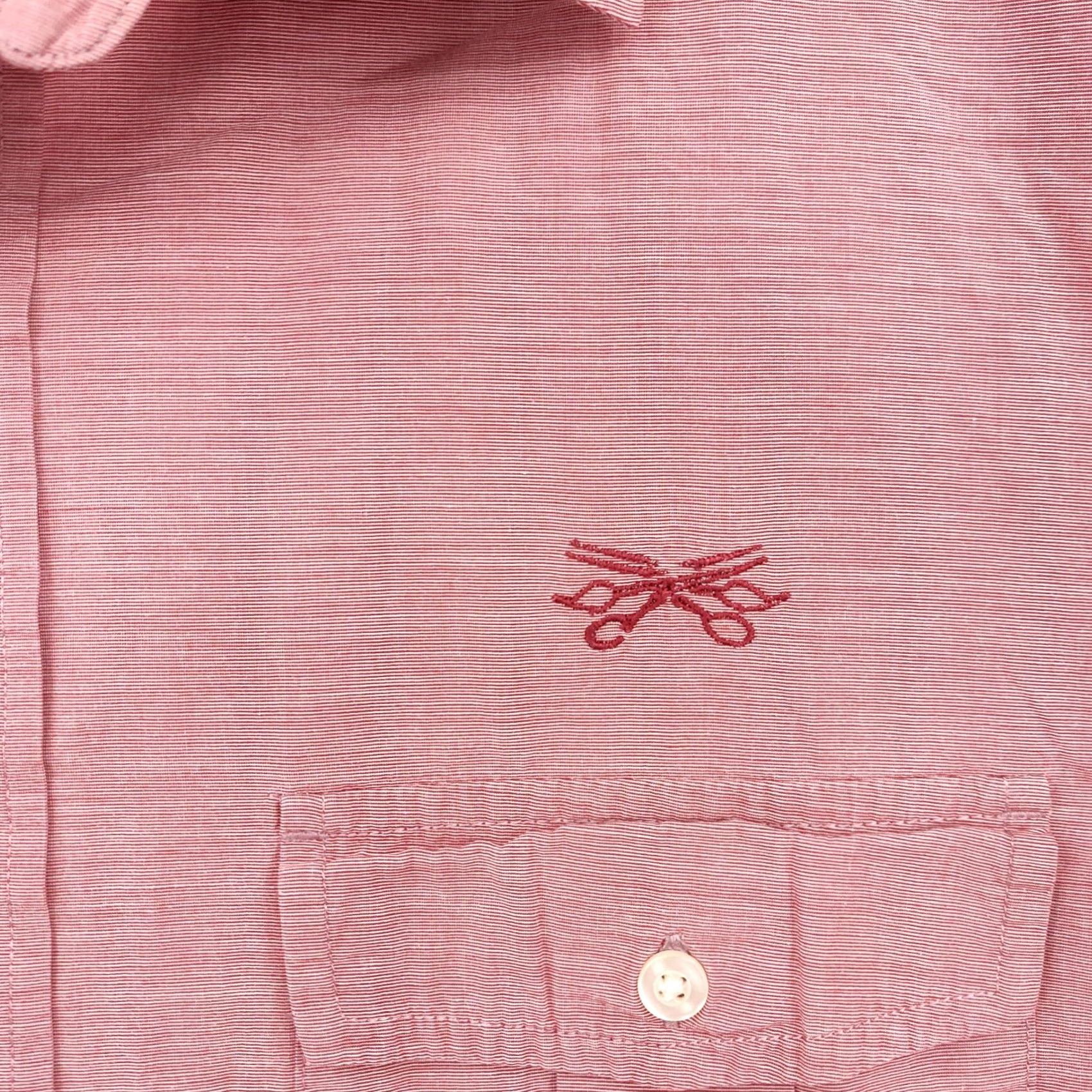Gap Gap Mens Shirt L Red Solid Pockets Long Sleeve Cotton Button-Up Casual Workwear, Brand Gap Size US L / EU 52-54 / 3 - 5 Thumbnail