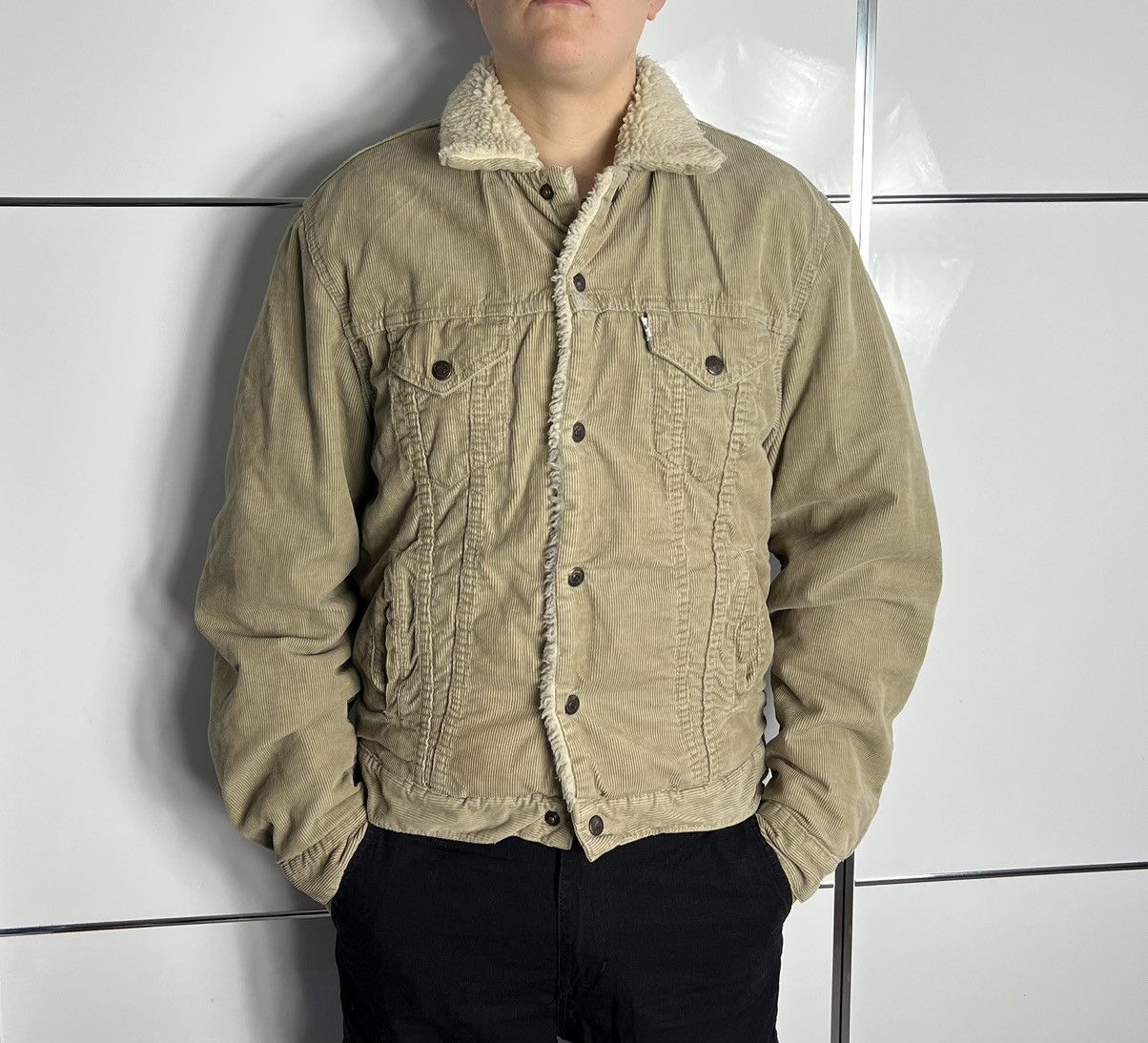 Levi's Levi's Vintage Insulated Corduroy Sherpa Jacket 1998 Year Size US M / EU 48-50 / 2 - 1 Thumbnail