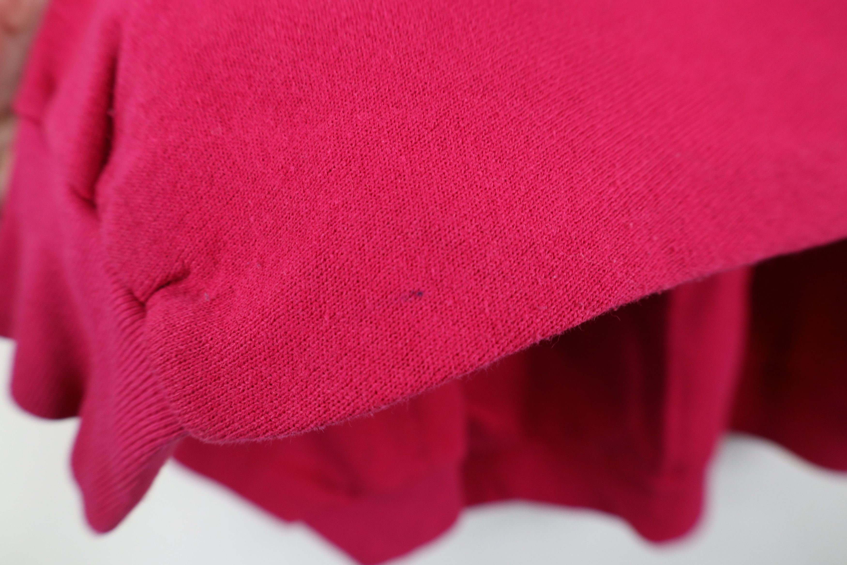Vintage Vintage 90s Streetwear Lace Trim Crewneck Sweatshirt Pink Size XL / US 12-14 / IT 48-50 - 9 Thumbnail