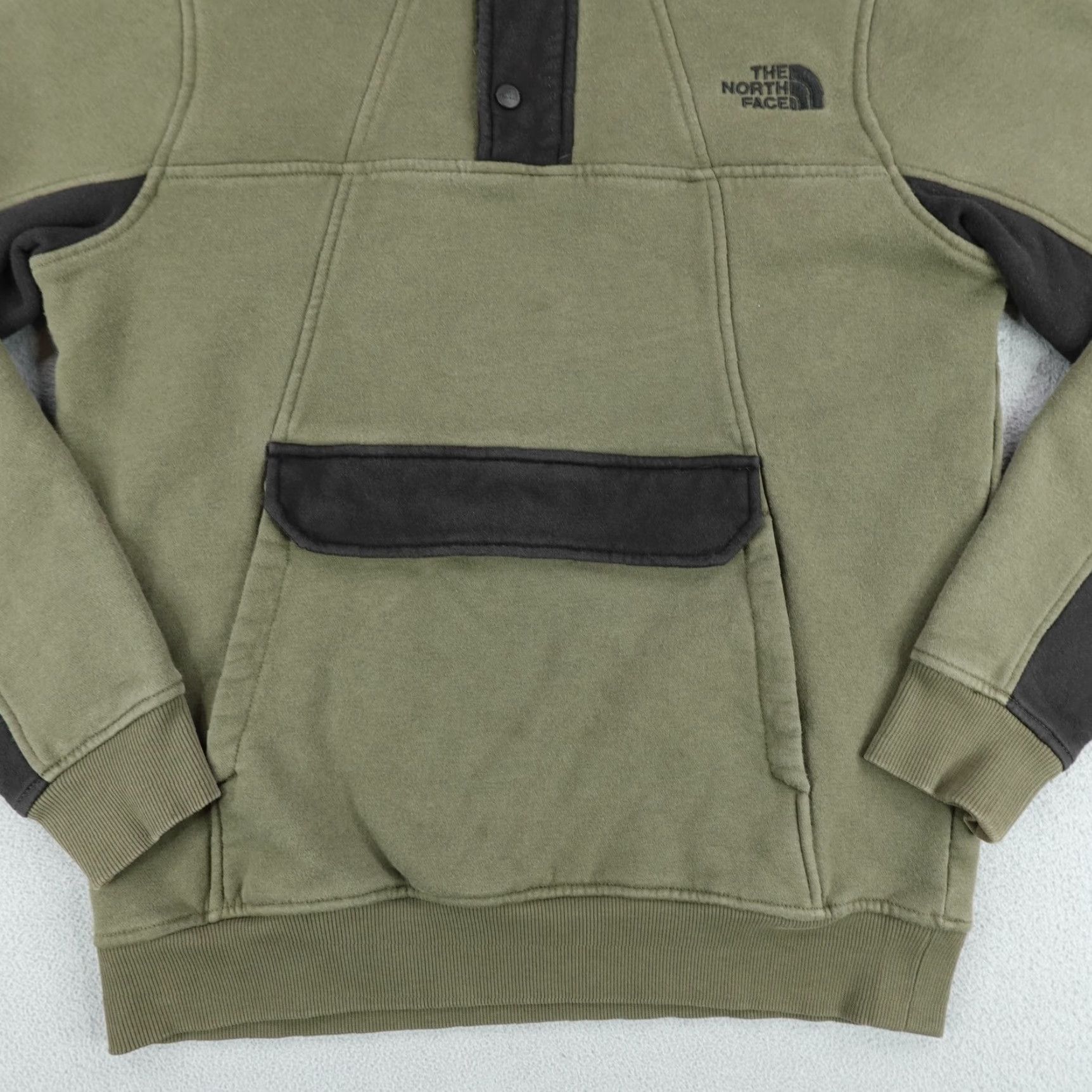 The North Face The North Face Sweatshirt Medium Green Alphabet City Fleece Snap Pullover Sweater Size US M / EU 48-50 / 2 - 4 Thumbnail
