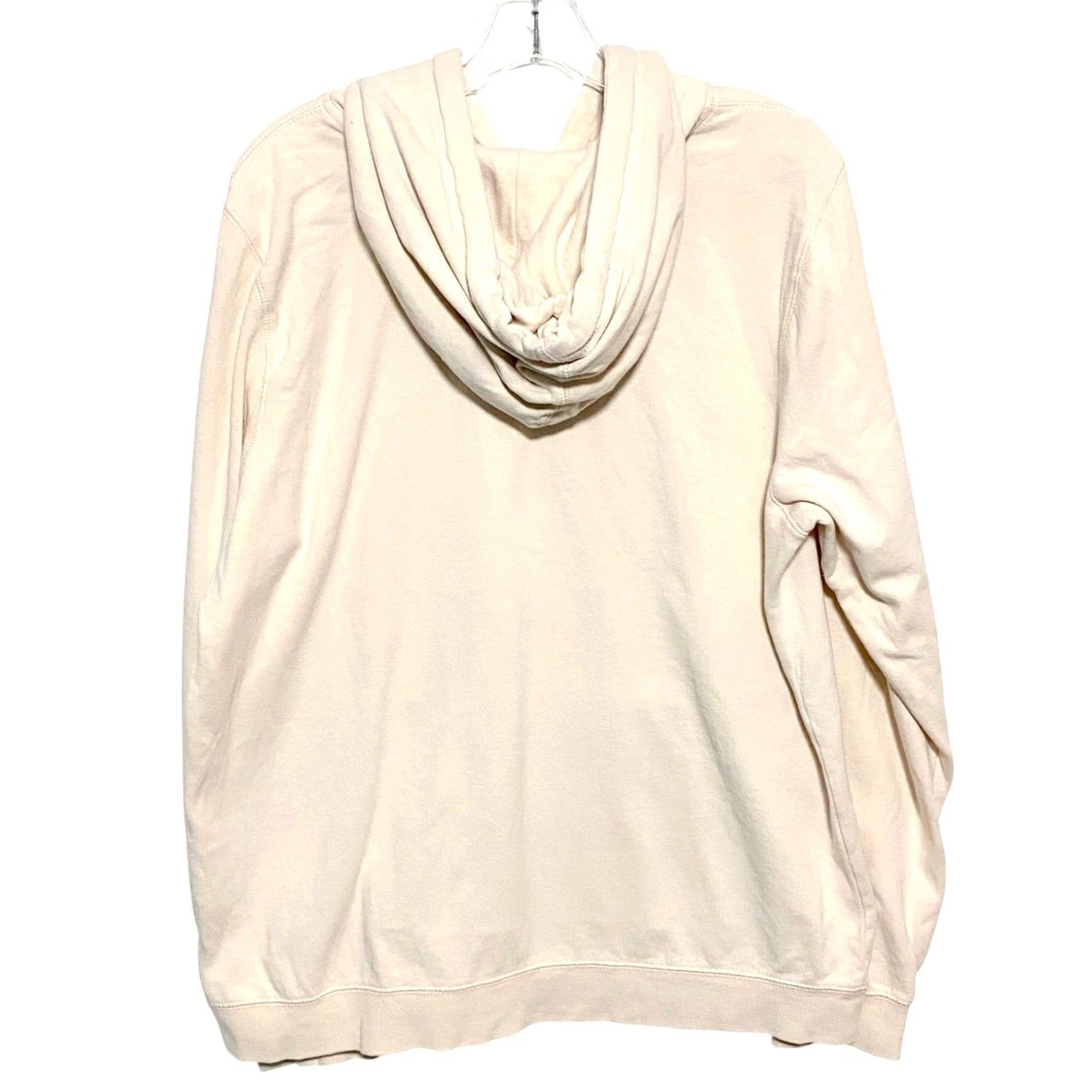 Volcom VINTAGE Volcom Beach Pullover Hoodie Sweatshirt Womens XL/12 Cream Surfer Comfy Y2K Size XL / US 12-14 / IT 48-50 - 4 Thumbnail