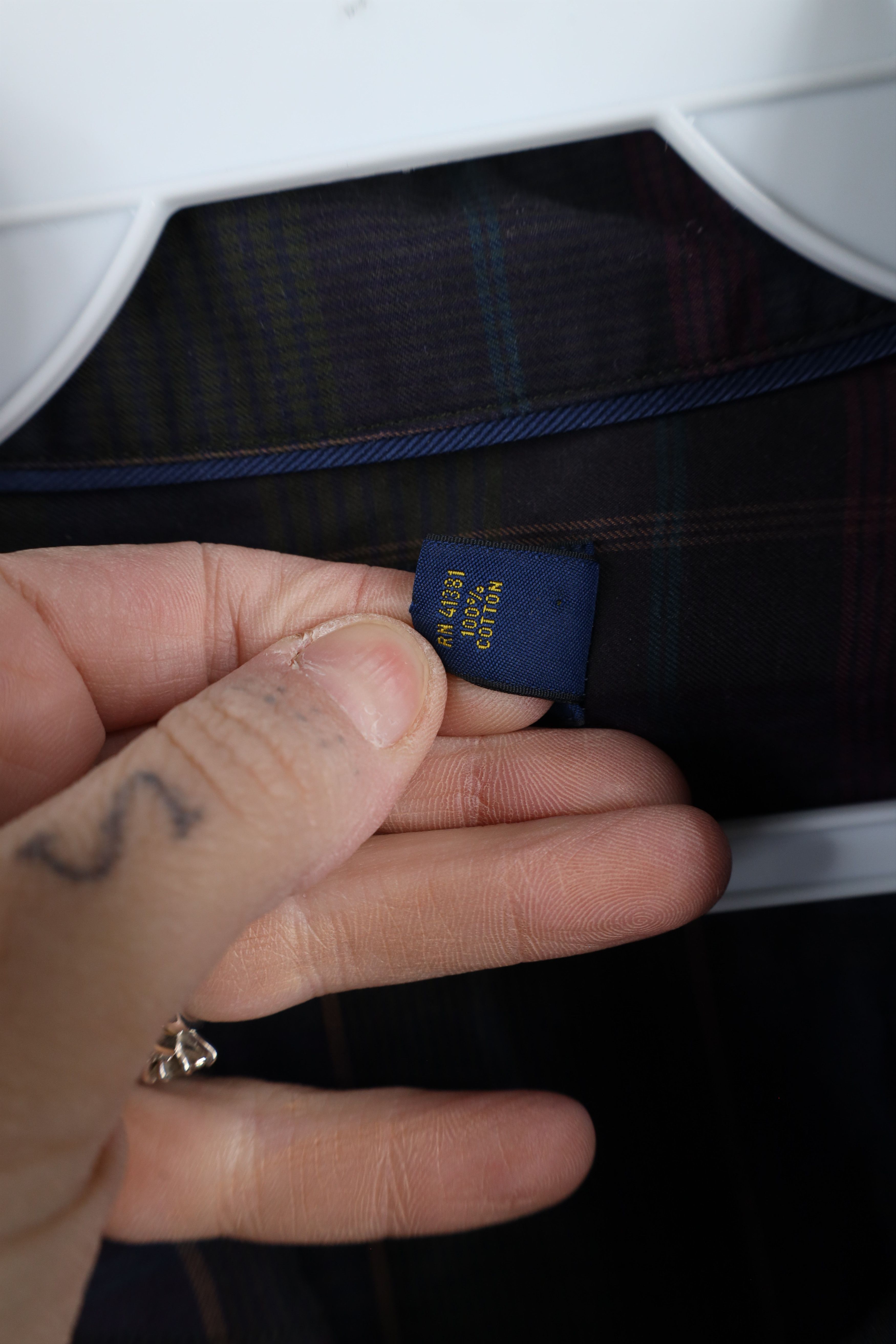 Ralph Lauren × Vintage Ralph Lauren RL Twill Collared Button Shirt Rainbow Plaid Size US XL / EU 56 / 4 - 6 Thumbnail
