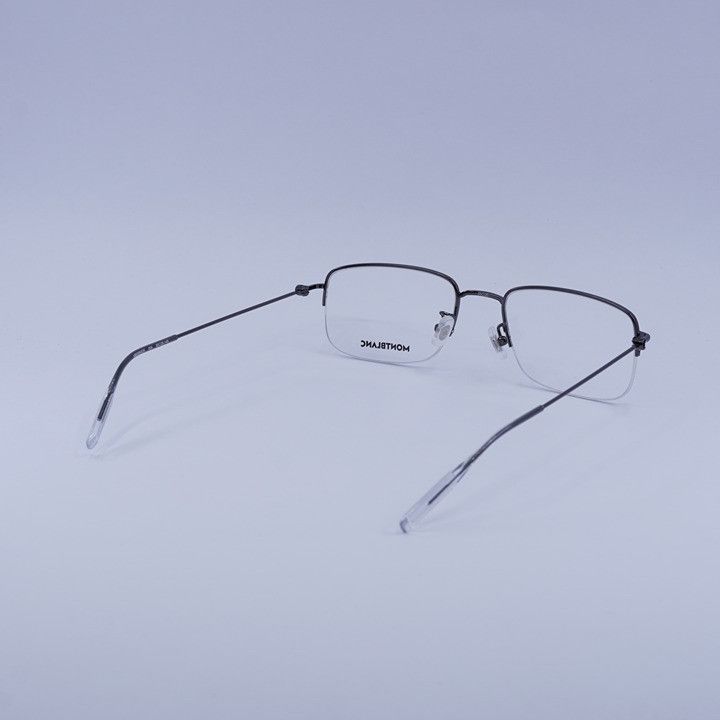 Montblanc Montblanc MB0084OK 004 Eyeglasses Dark Ruthenium 55mm Size ONE SIZE - 3 Thumbnail