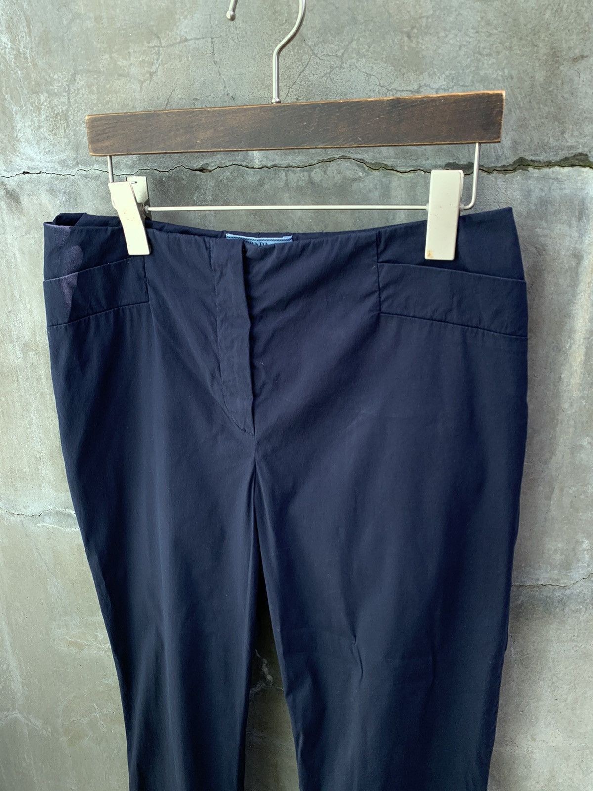 Prada Navy Blue Uniform Slacks Size 27" / US 4 / IT 40 - 4 Thumbnail