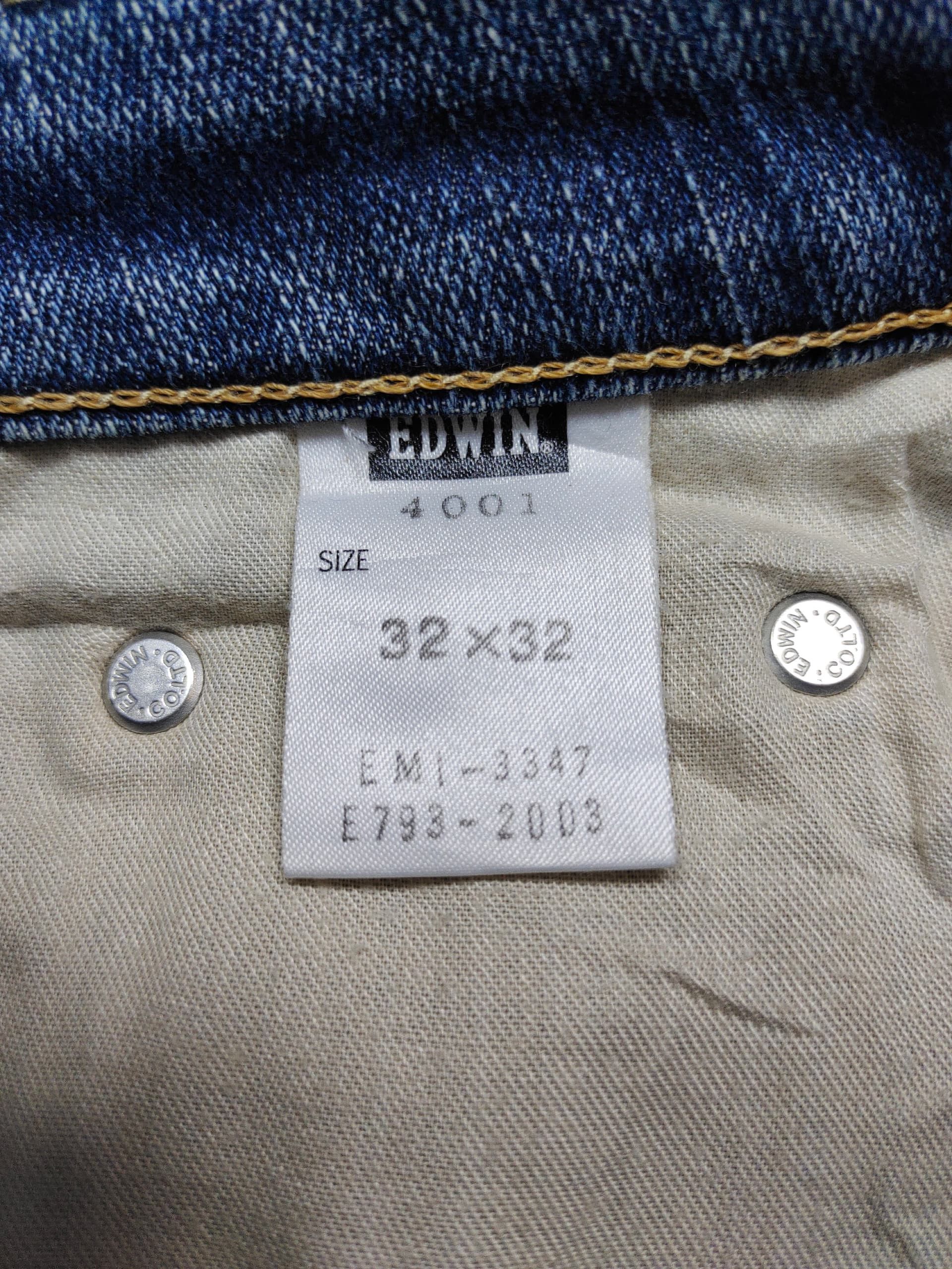 Edwin Y2K DISTRESSED MISS EDWIN BOOT CUT FLARE JEANS Size 31" - 10 Thumbnail