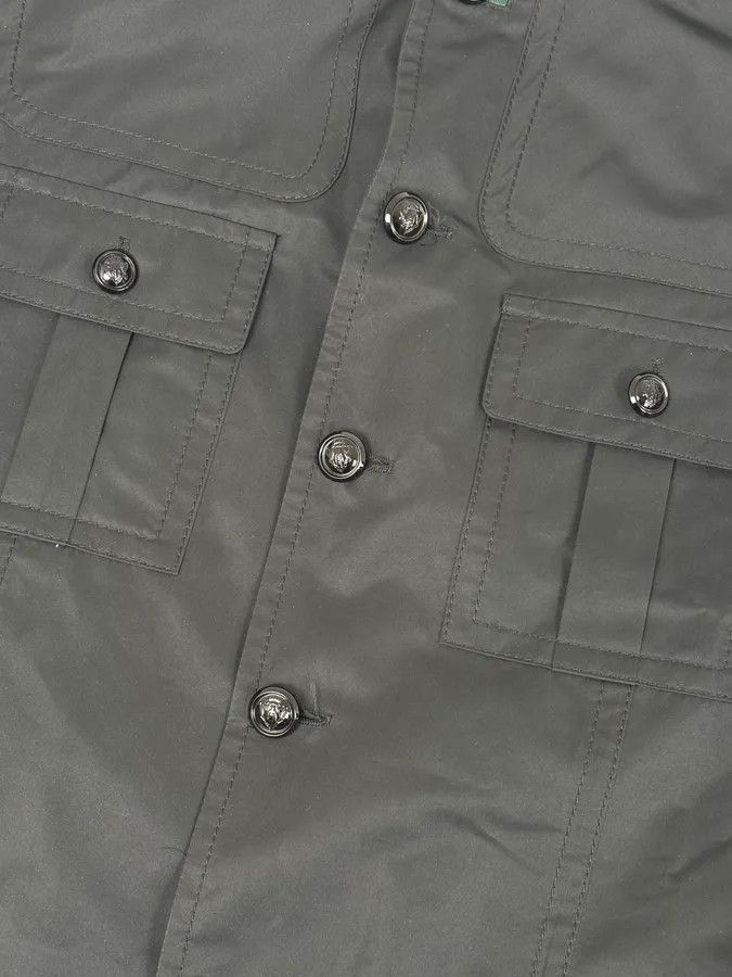 Gucci FW2008 Gucci Black Nylon Field Buttoned Officer Jacket by Frida Giannini Size US M / EU 48-50 / 2 - 8 Thumbnail