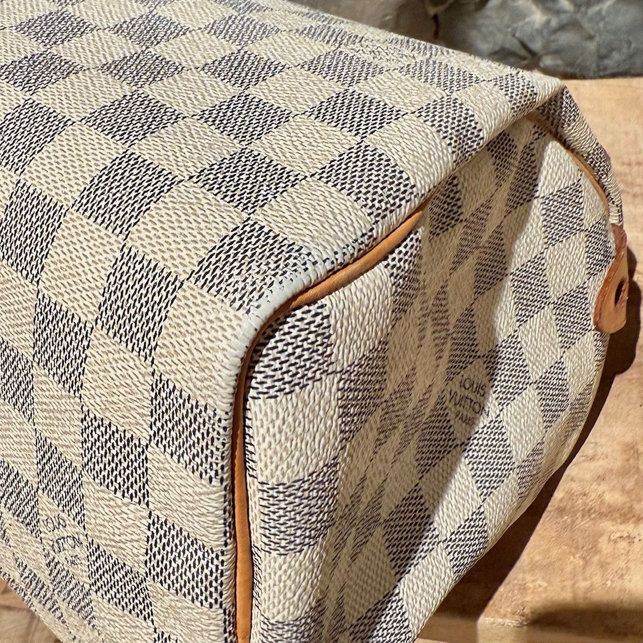 Louis Vuitton Louis Vuitton 2007 Damier Azur Speedy 25 Handbag Size ONE SIZE - 13 Thumbnail