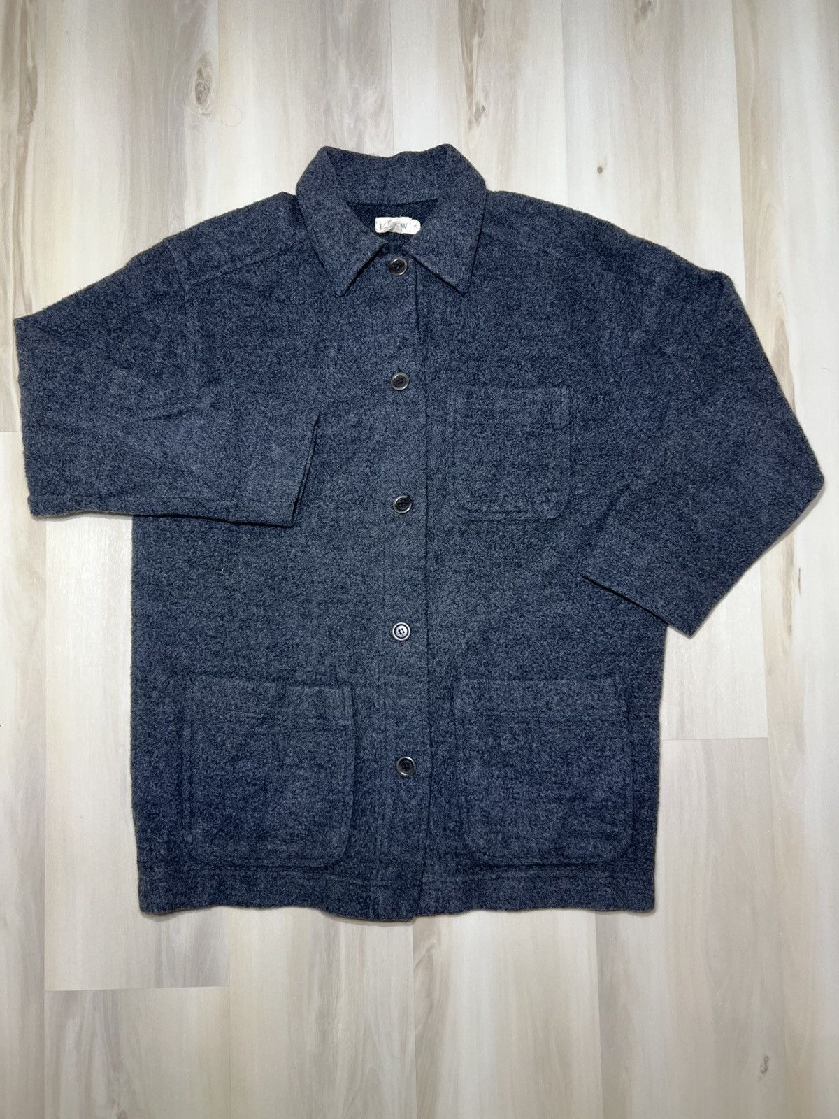 J.Crew J Crew Jacket Mens S Grey Wool Blend Shirt Jacket Chore Coat Size US S / EU 44-46 / 1 - 1 Thumbnail