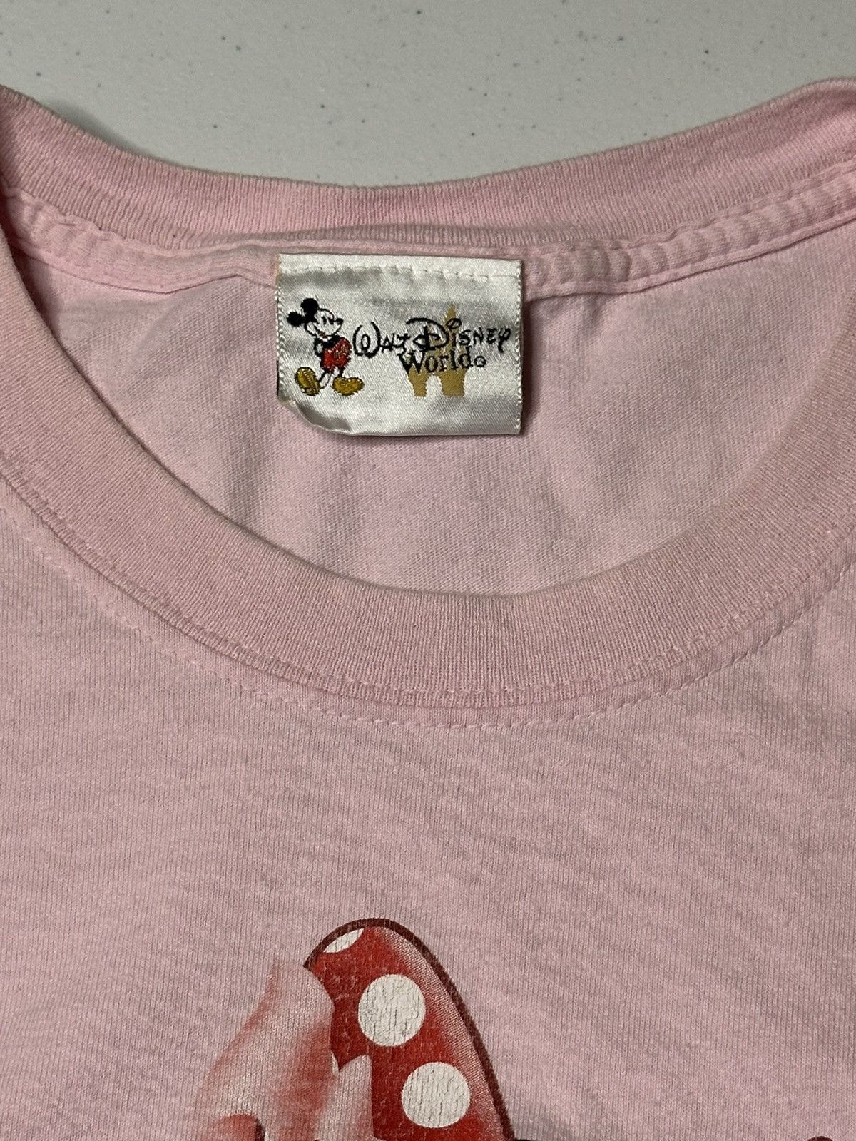 Disney Vintage Y2K Minnie Mouse Walt Disney World pink Tshirt Size US L / EU 52-54 / 3 - 5 Thumbnail