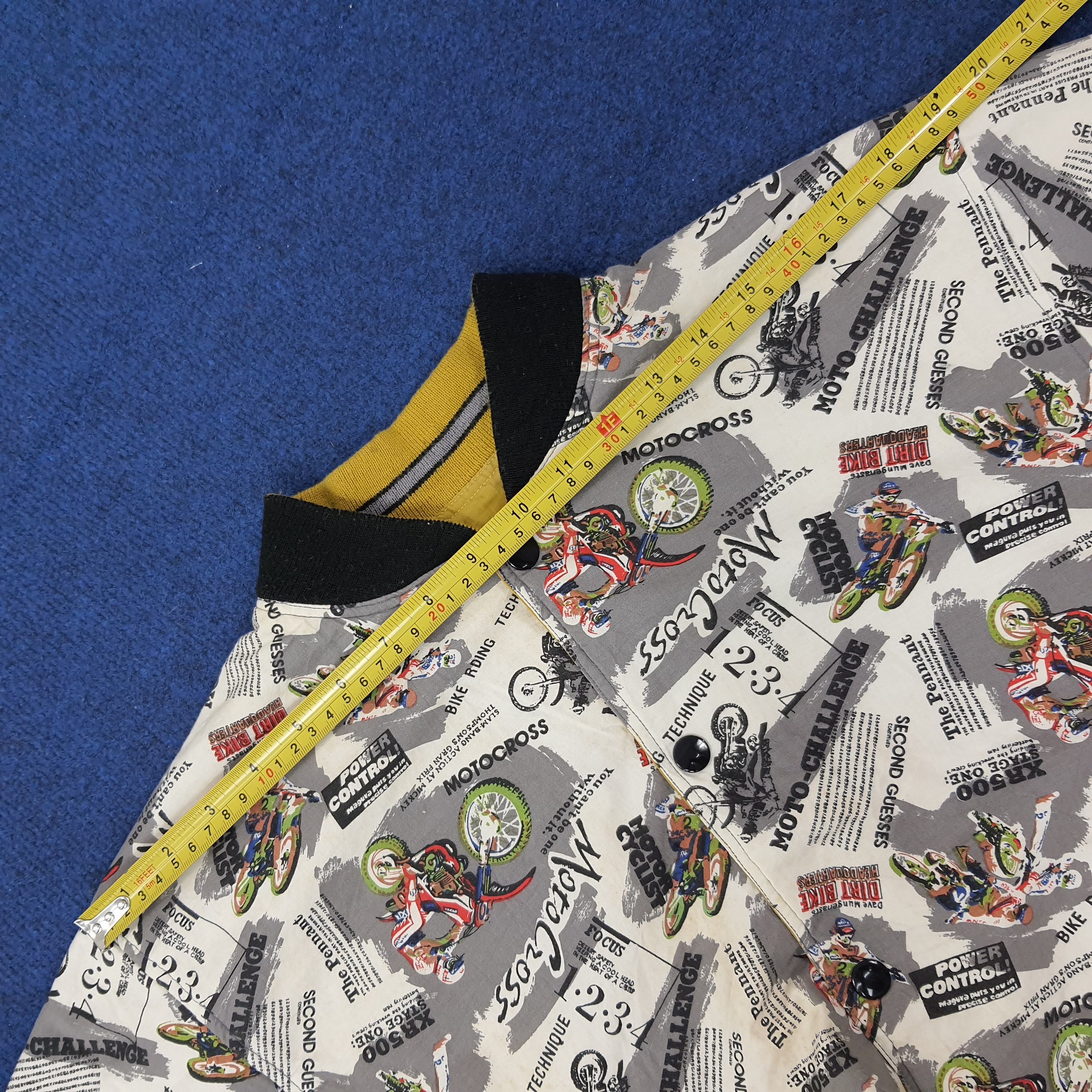 Japanese Brand Vintage Motor Cross Reversible Custom Honda Sports C247N6 Size US M / EU 48-50 / 2 - 10 Thumbnail