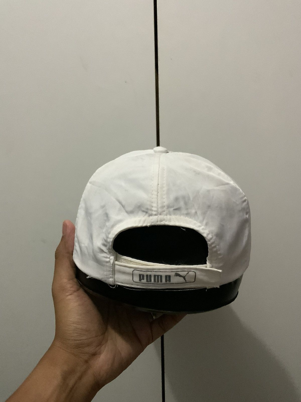 Japanese Brand Puma White Hat Size ONE SIZE - 3 Thumbnail