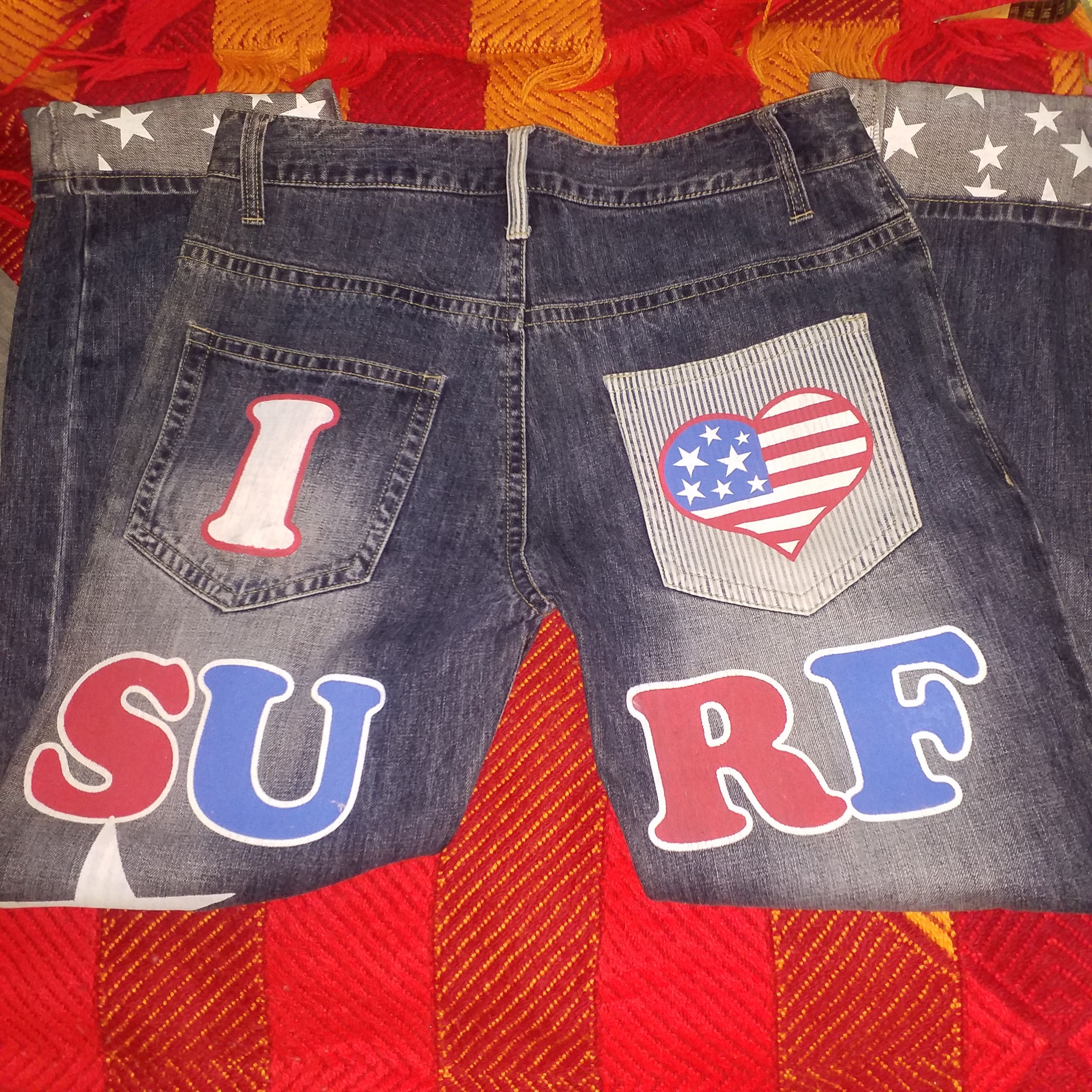 Japanese Brand OVER PRINT JEANS DESIGN Size US 34 / EU 50 - 5 Thumbnail