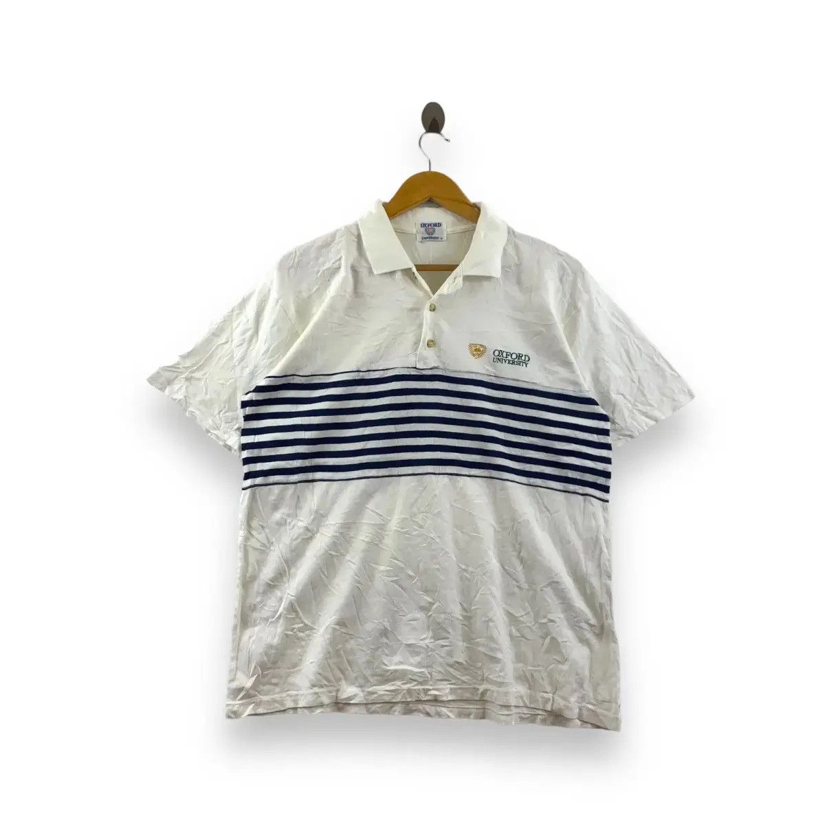Other Vintage OXFORD UNIVERSITY COLLEGIATE Alma Mater Polo Tee Size US L / EU 52-54 / 3 - 1 Thumbnail