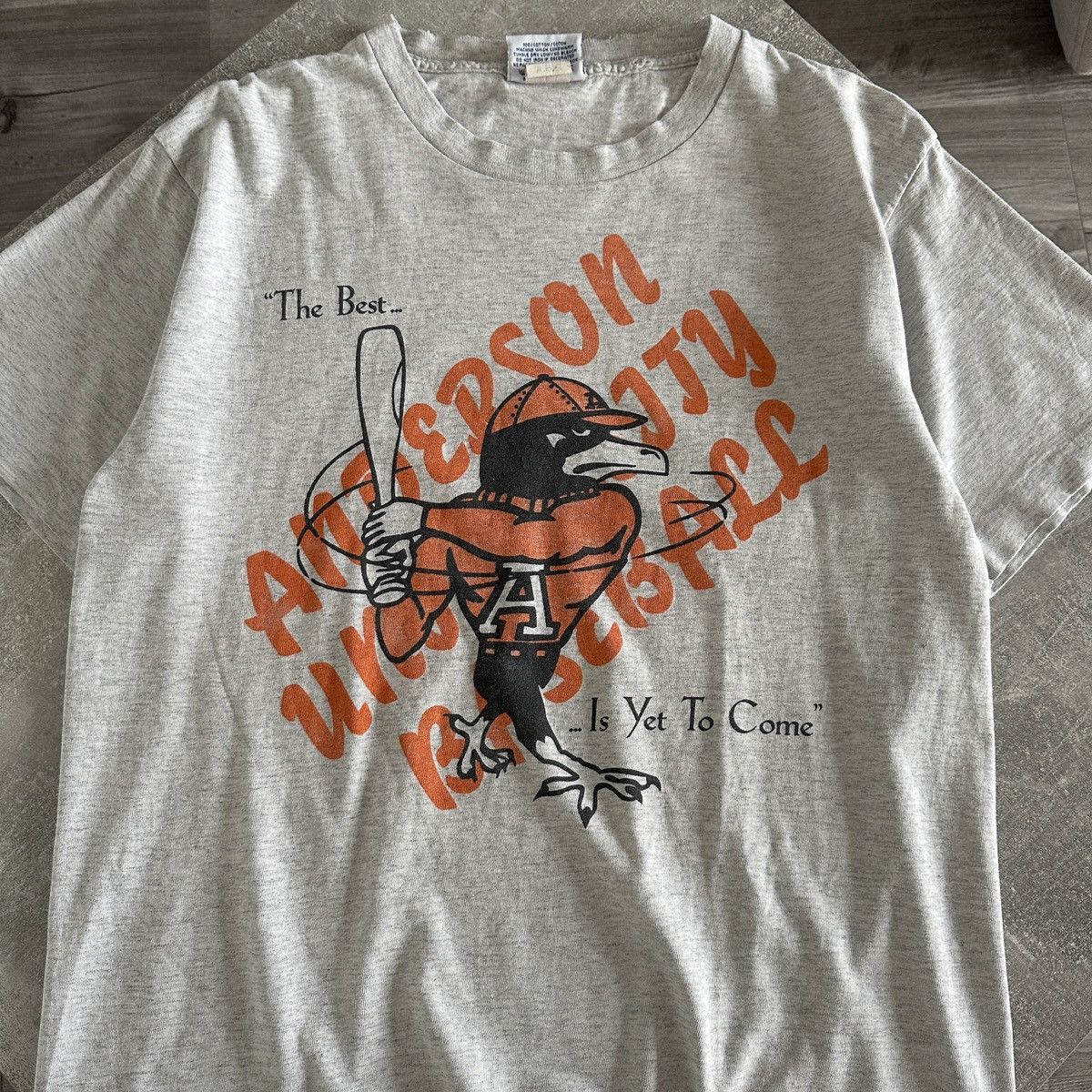 Reebok Vintage 90s Reebok Anderson university baseball mlb tee y2k Size US M / EU 48-50 / 2 - 4 Thumbnail