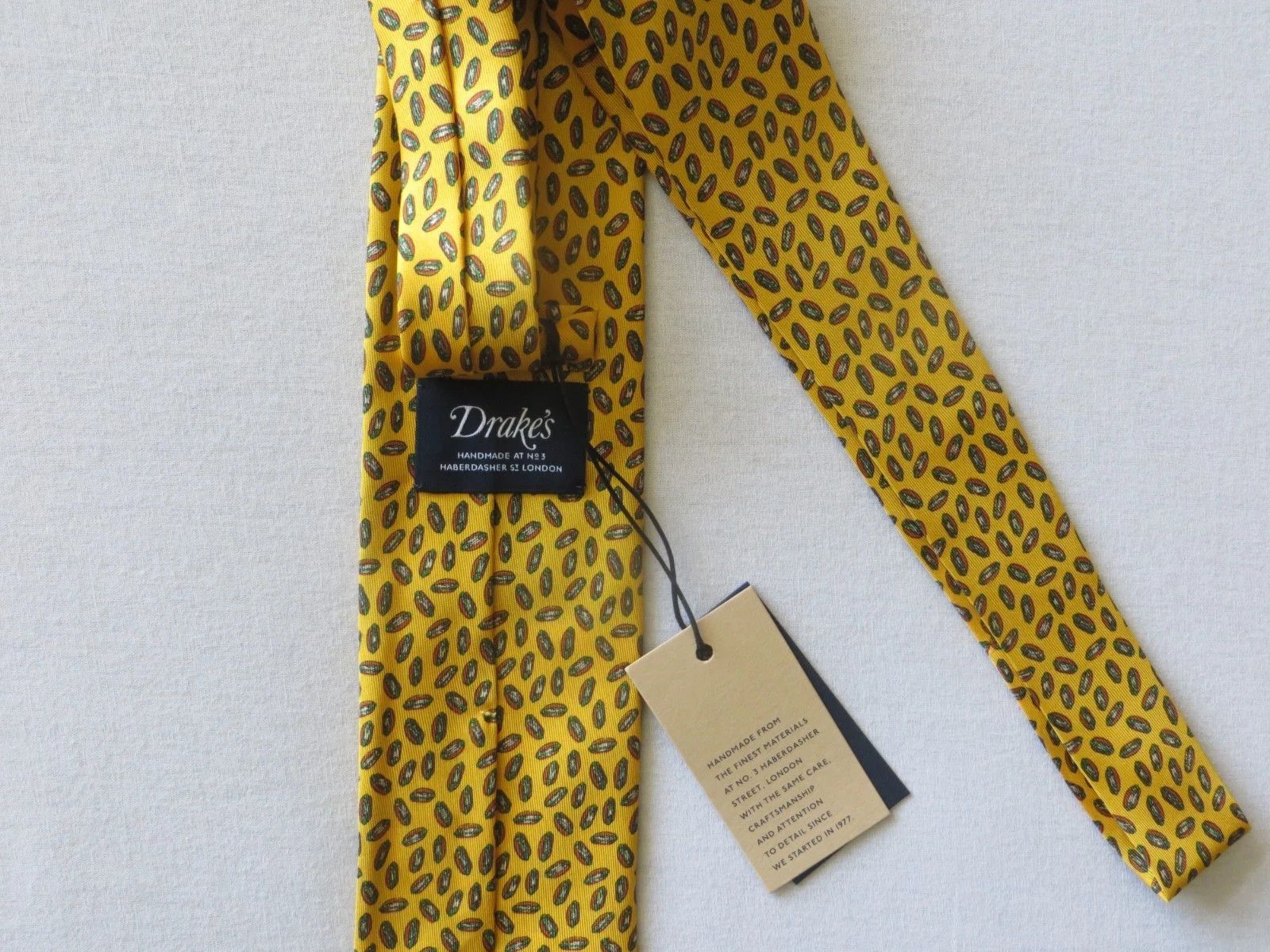 Drake's DRAKE'S 100% SILK PRINTED HAND MADE NEW WITH TAG Size ONE SIZE - 1 Thumbnail