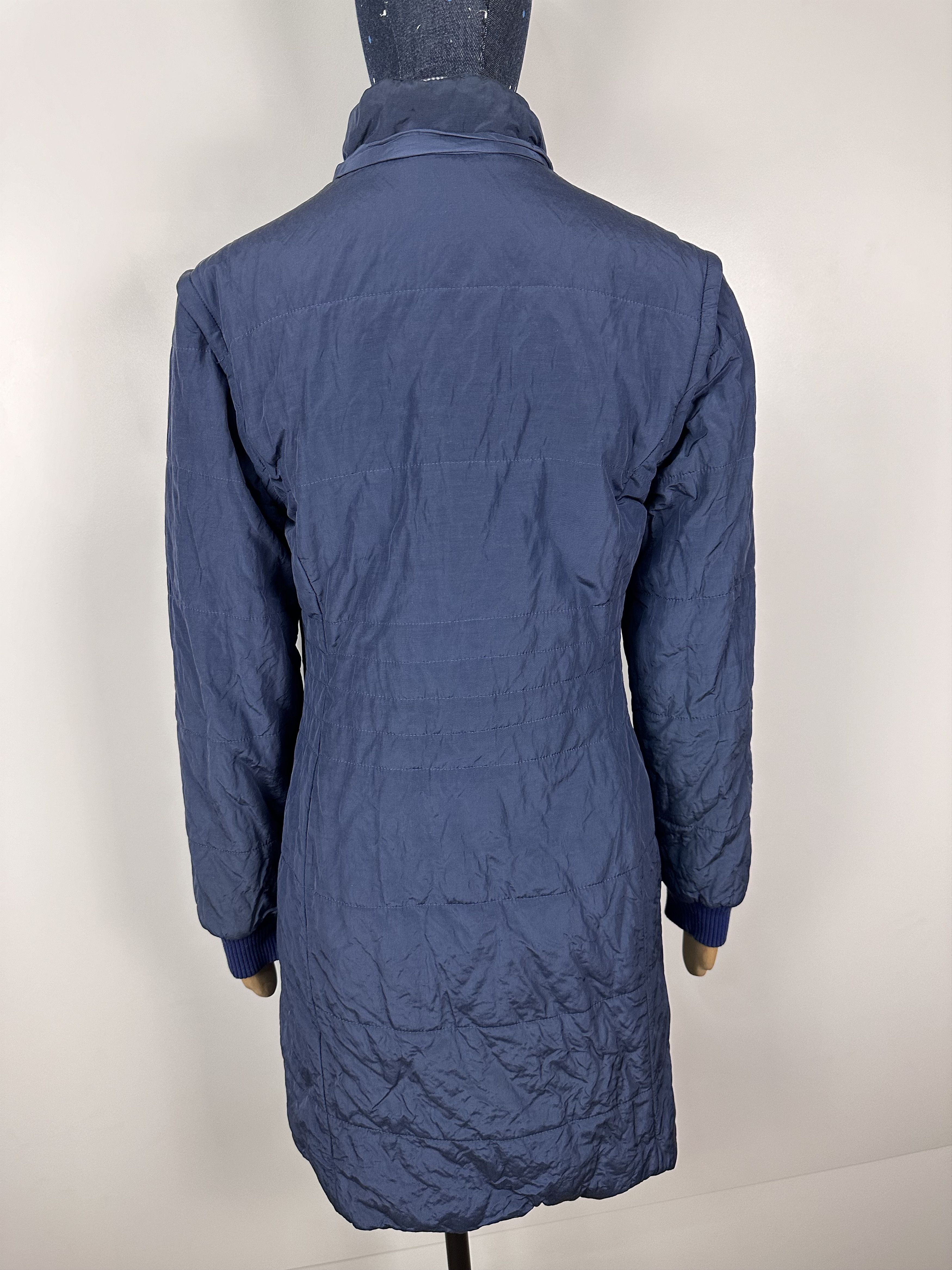 Versace × Vintage Versace Jeans Couture Long Jacket Vest Nylon Blue Size XS Size XS / US 0-2 / IT 36-38 - 7 Thumbnail
