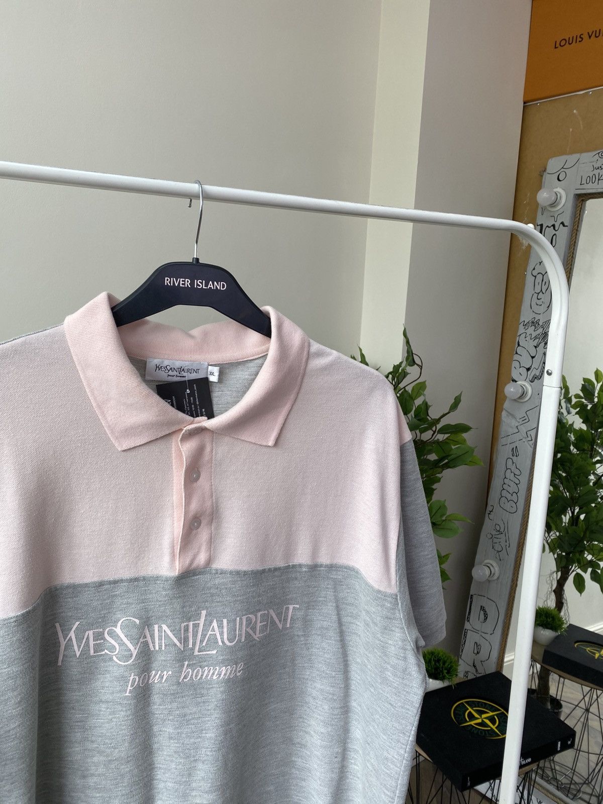Designer × Vintage × Yves Saint Laurent Vintage YSL Yves Saint Laurent Luxury Polo T-shirt Size US XL / EU 56 / 4 - 8 Thumbnail