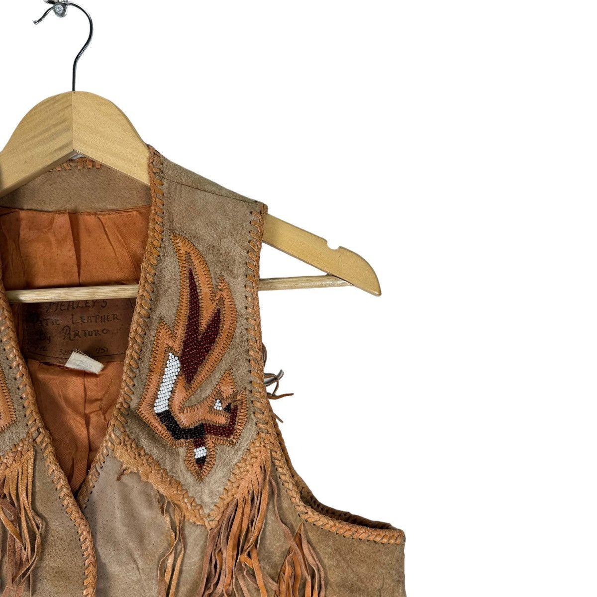 Cowboy Equipment 🔥MEALEY’S PITIC LEATHER ARTURO FRINGE WESTERN NATIVE VEST Size US S / EU 44-46 / 1 - 3 Thumbnail