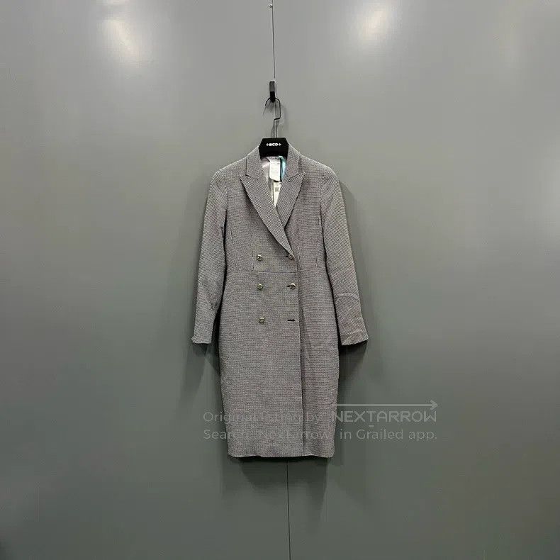 Max Mara Max Mara Black and White Houndstooth Coat Size XXS / US 00 / IT 34 - 1 Thumbnail