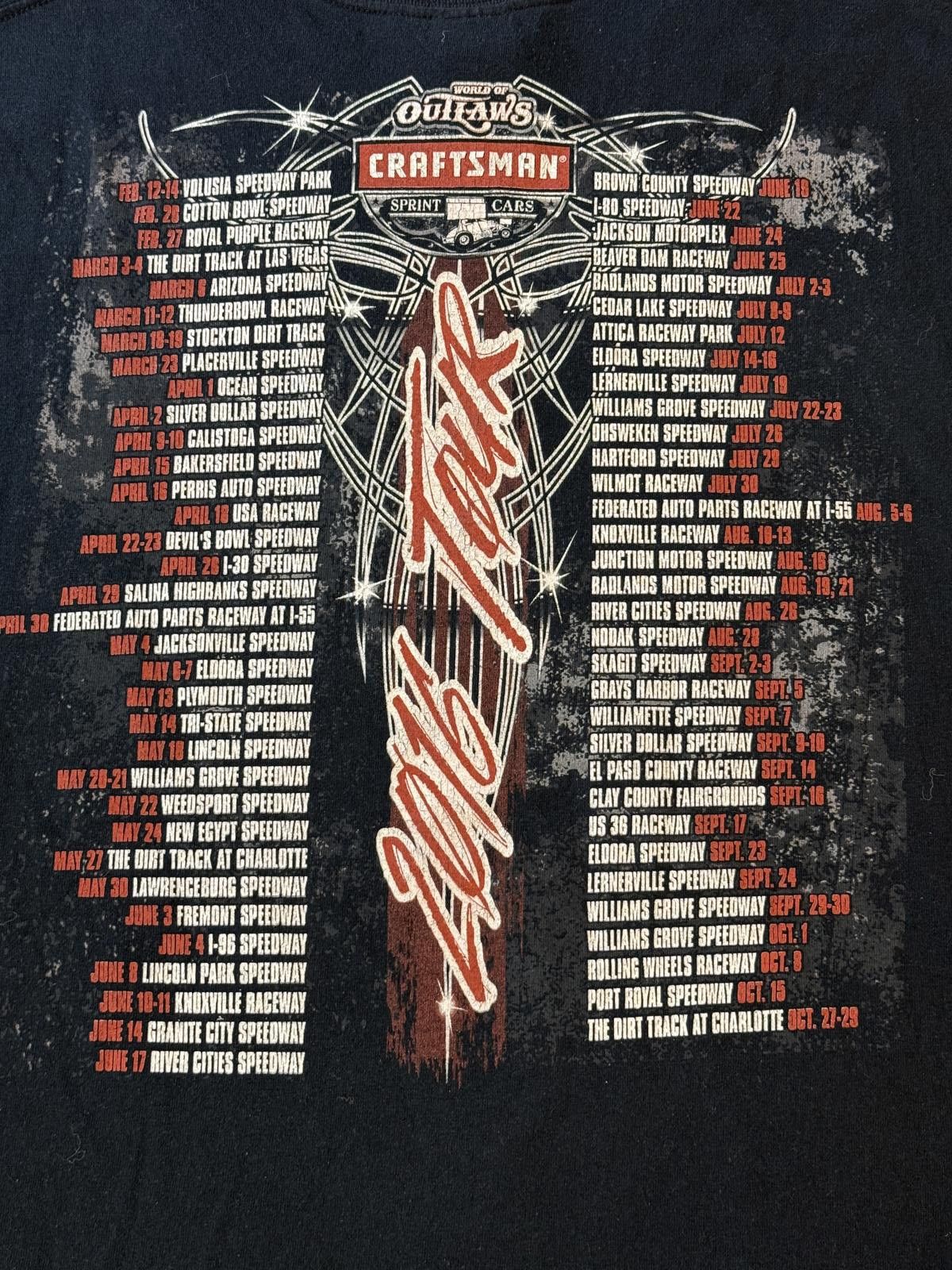 Gildan Sprint Cars T-shirt World of Outlaws 2016 Craftsman Tee 2XL Size US XXL / EU 58 / 5 - 5 Thumbnail