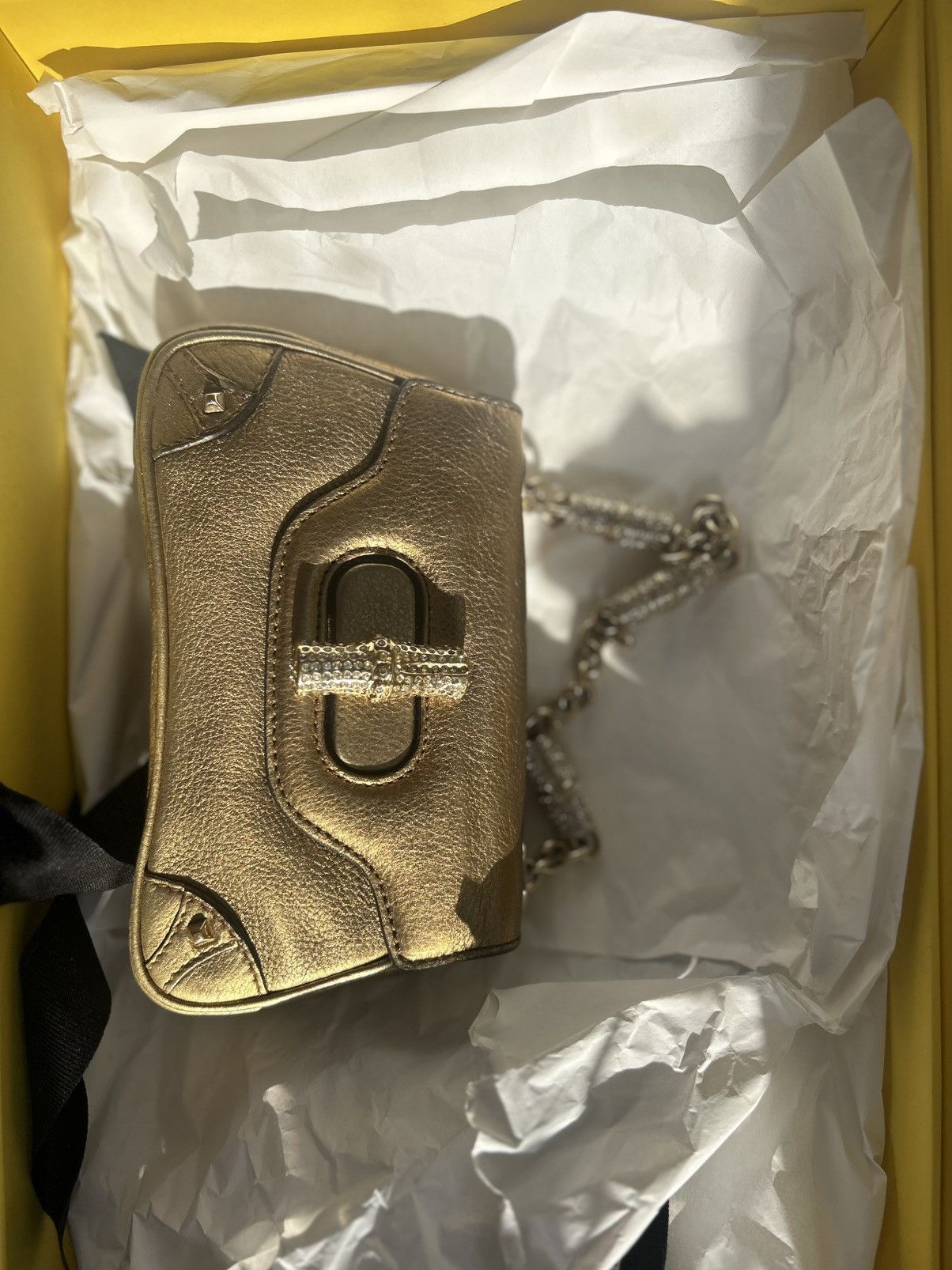 Gucci Vintage bronze pursewiyh swarovskichsin Size ONE SIZE - 7 Thumbnail