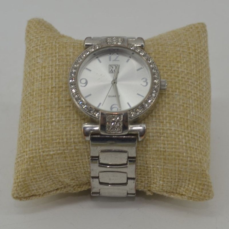 Other NY&C Stainless Steel Womens Analog Rhinestone Watch Silver Size ONE SIZE - 13 Thumbnail