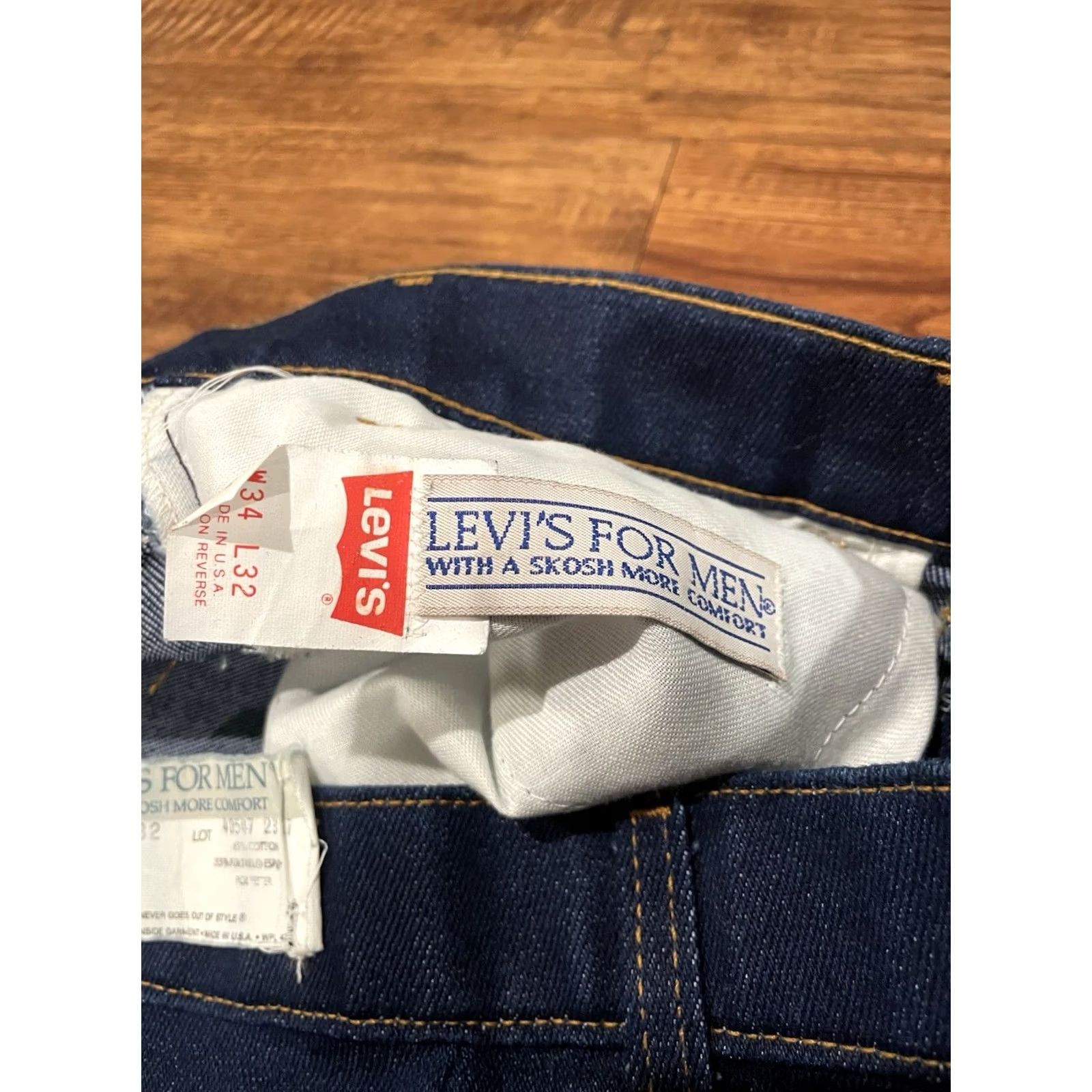 Levi's LEVI'S Jeans 32x28 500 Series Regular Straight Denim Blue USA Vintage Size US 32 / EU 48 - 7 Thumbnail