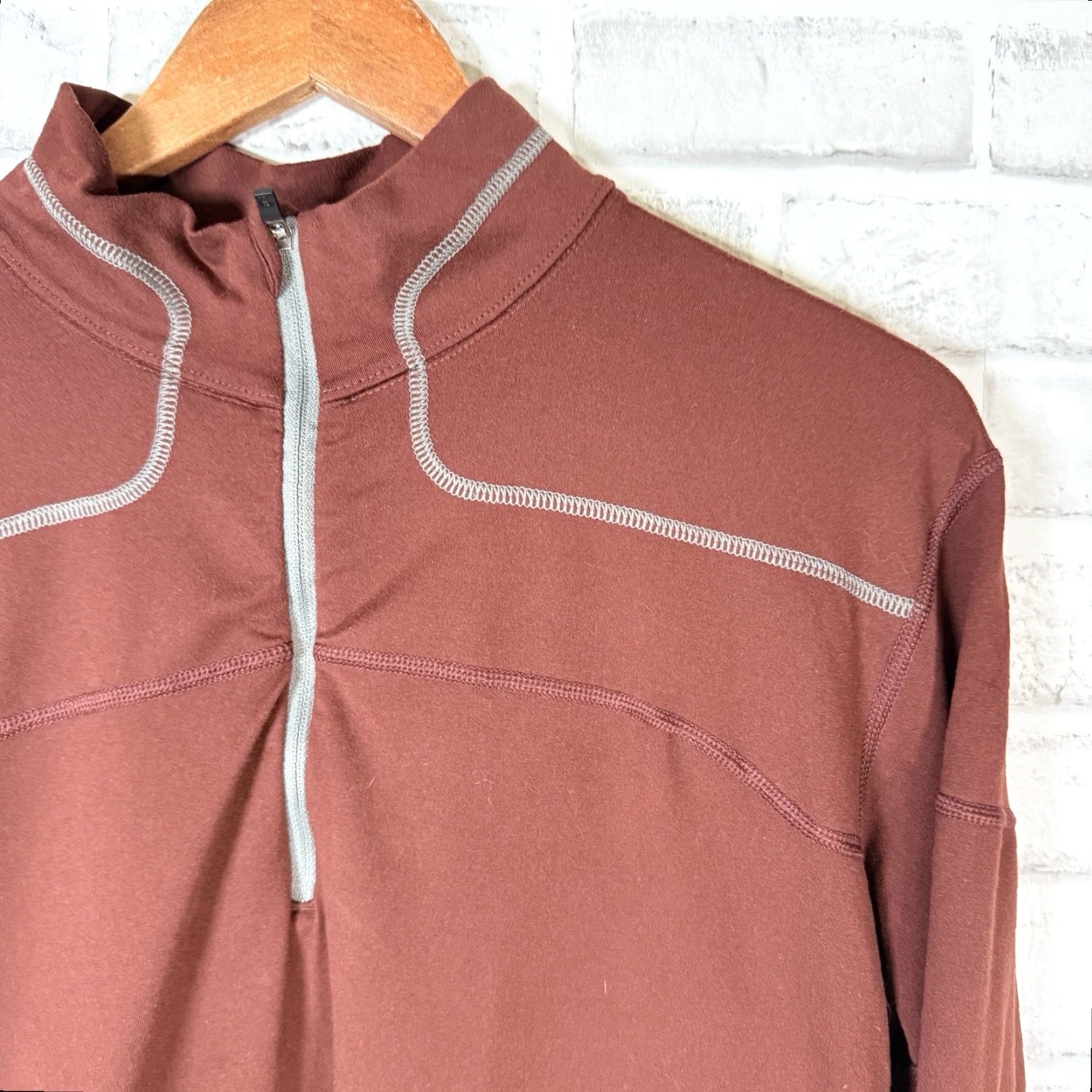 Mountain Hardwear Mountain HardWear Quarter Zip Polyester Blend Pullover Jacket Mens Size L Brown Size US L / EU 52-54 / 3 - 2 Thumbnail