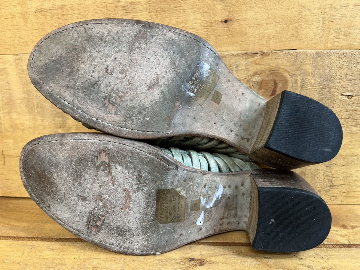FREEBIRD Women's Freebird By Steven Sofia Tan Leather Mules Clogs Size US 10 / IT 40 - 15 Thumbnail