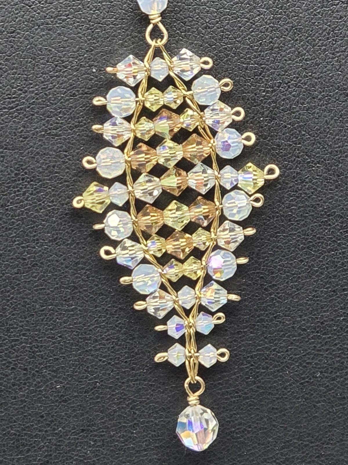 Other Holly Yashi 14K GF Necklace w/ Beaded Pendant 19.5" Cute Size ONE SIZE - 2 Thumbnail