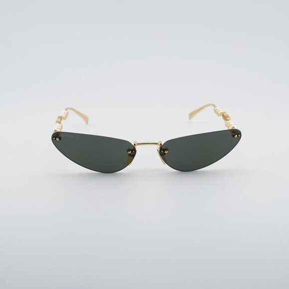 Gucci Gucci GG1920S 001 Sunglasses Shiny Gold with White Pearl Size ONE SIZE - 3 Thumbnail