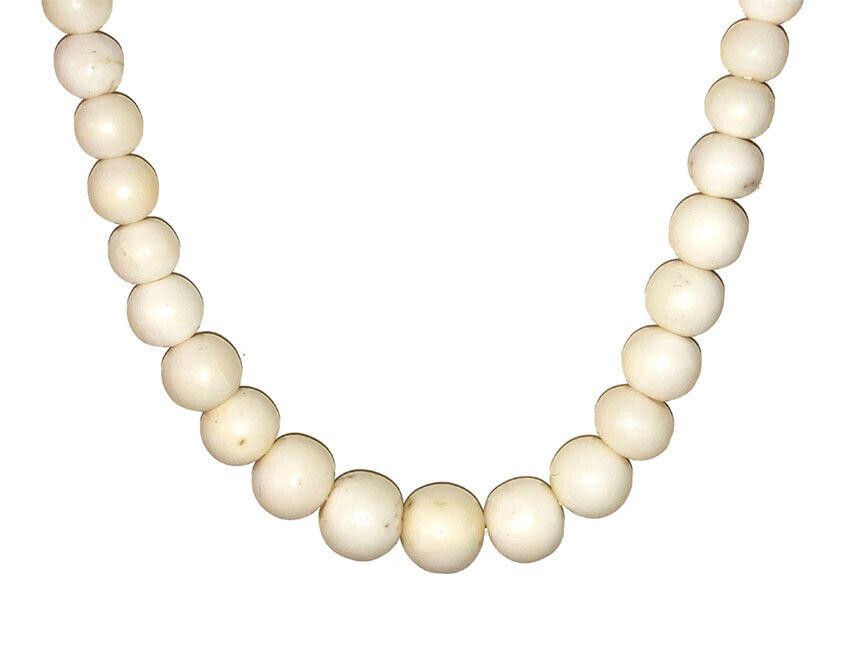 Designer Victorian Angel Skin Coral Graduated Bead Necklace Size ONE SIZE - 2 Thumbnail
