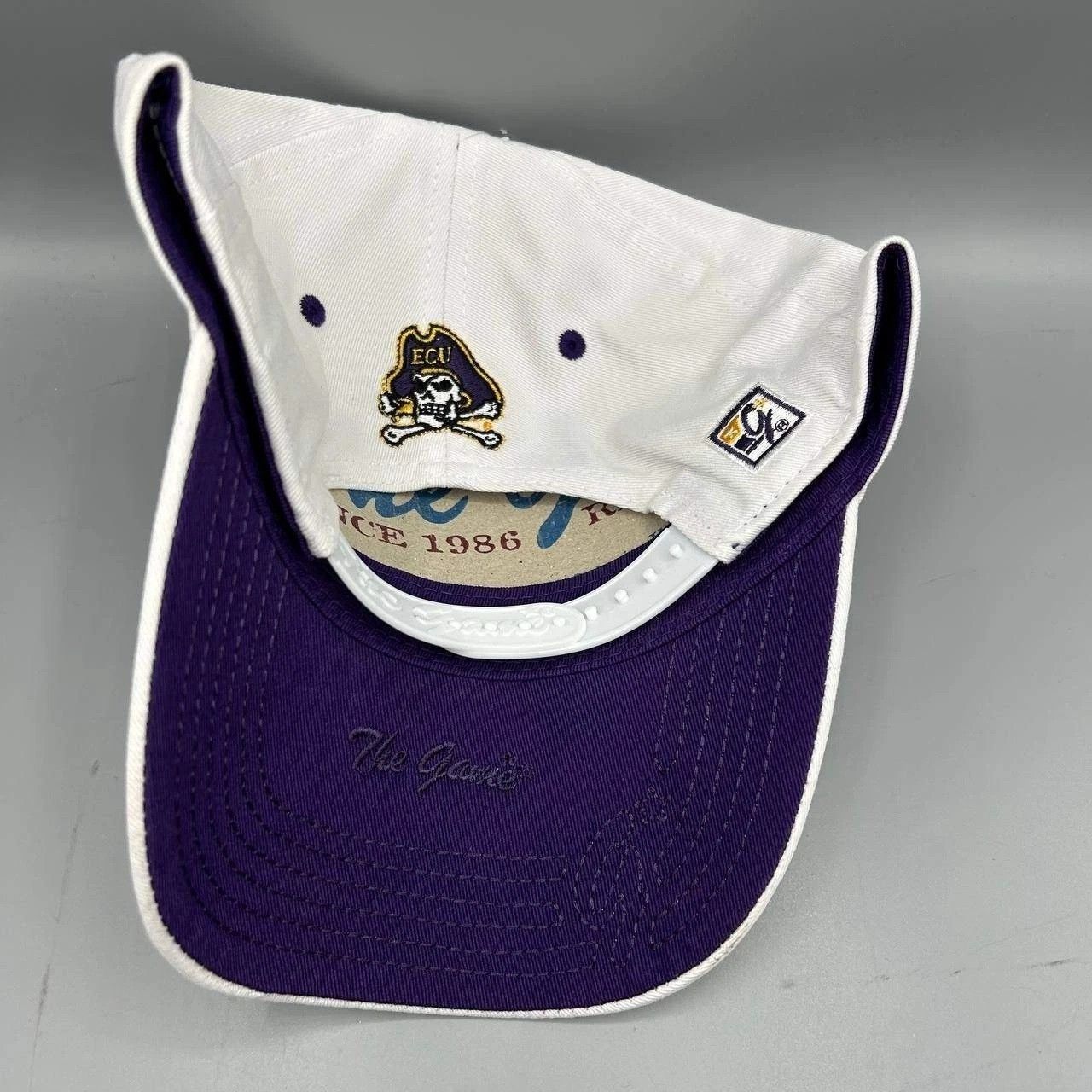 The Game East Carolina Pirates Hat Men White Purple Snap Back Cotton Size ONE SIZE - 3 Thumbnail