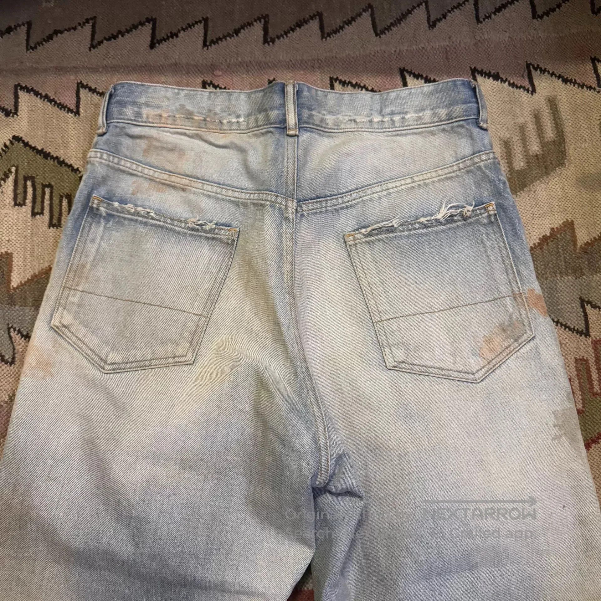 Vintage Distressed Selvedge Denim Pants. Size US 32 / EU 48 - 6 Thumbnail