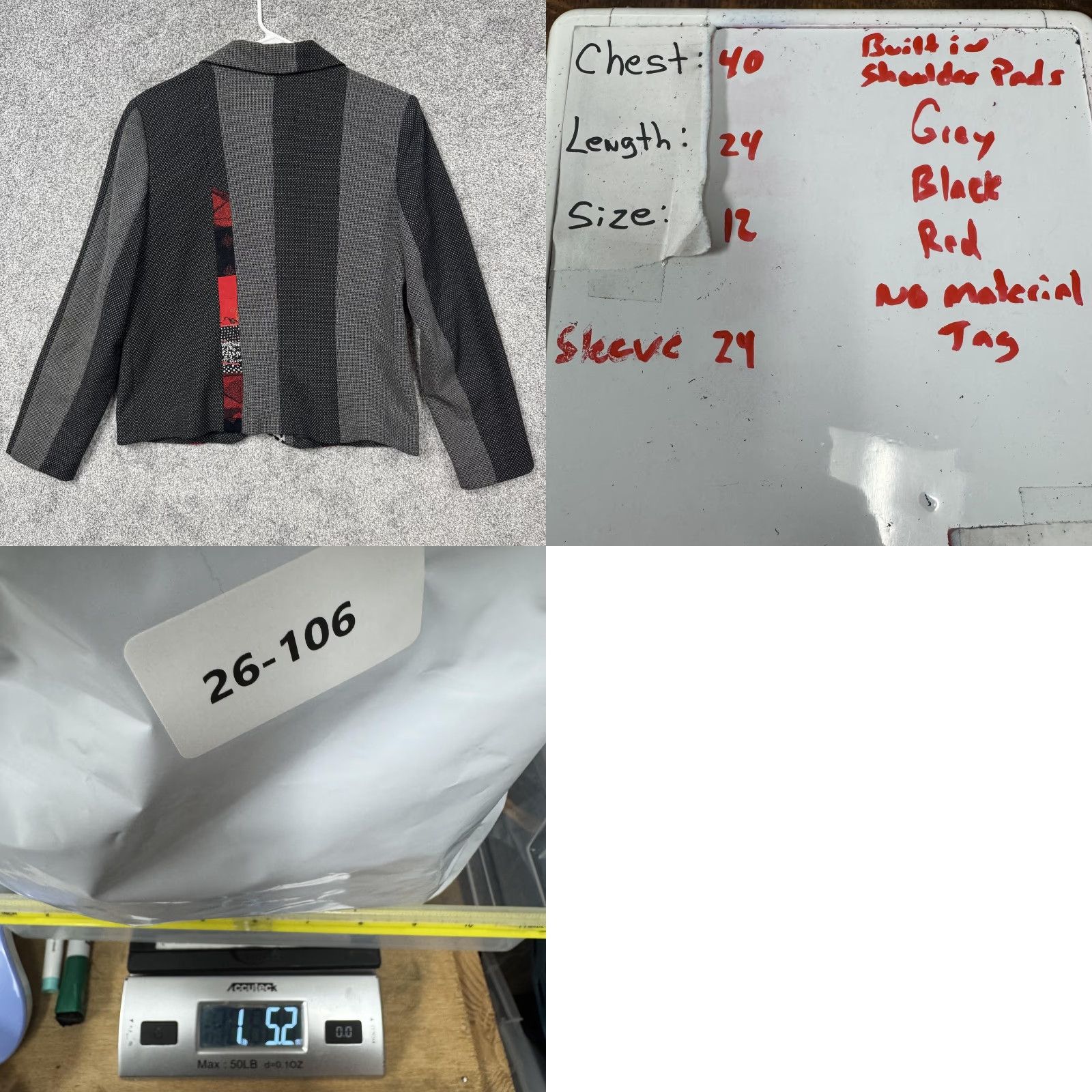 Vintage VINTAGE Canvasbacks Blazer 12 Layering Lagenlook Office Indie Avant Garde Art To Wear Size XL / US 12-14 / IT 48-50 - 8 Thumbnail