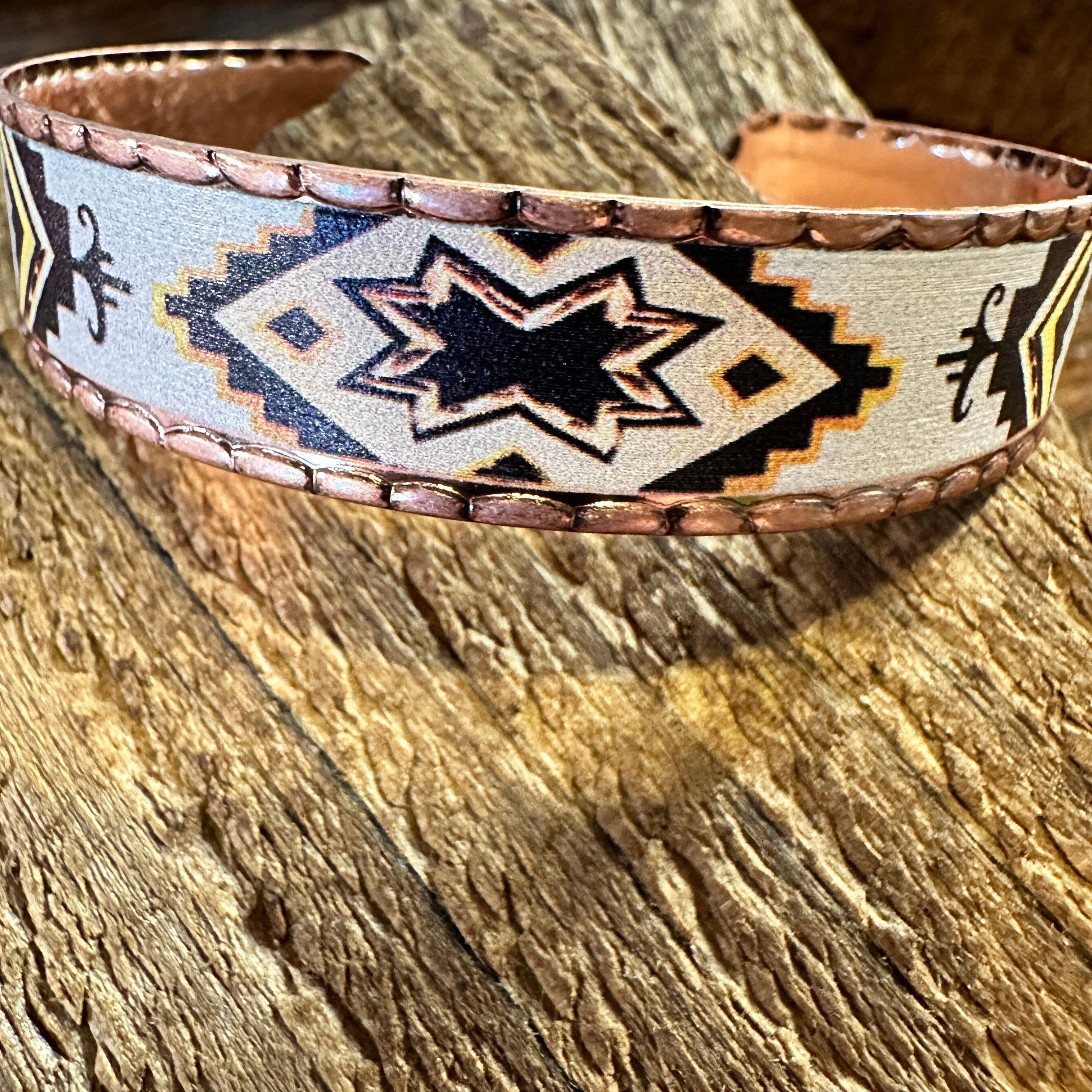 Other Handmade Boho Native American Navajo Copper Narrow Cuff Brac Size ONE SIZE - 8 Thumbnail