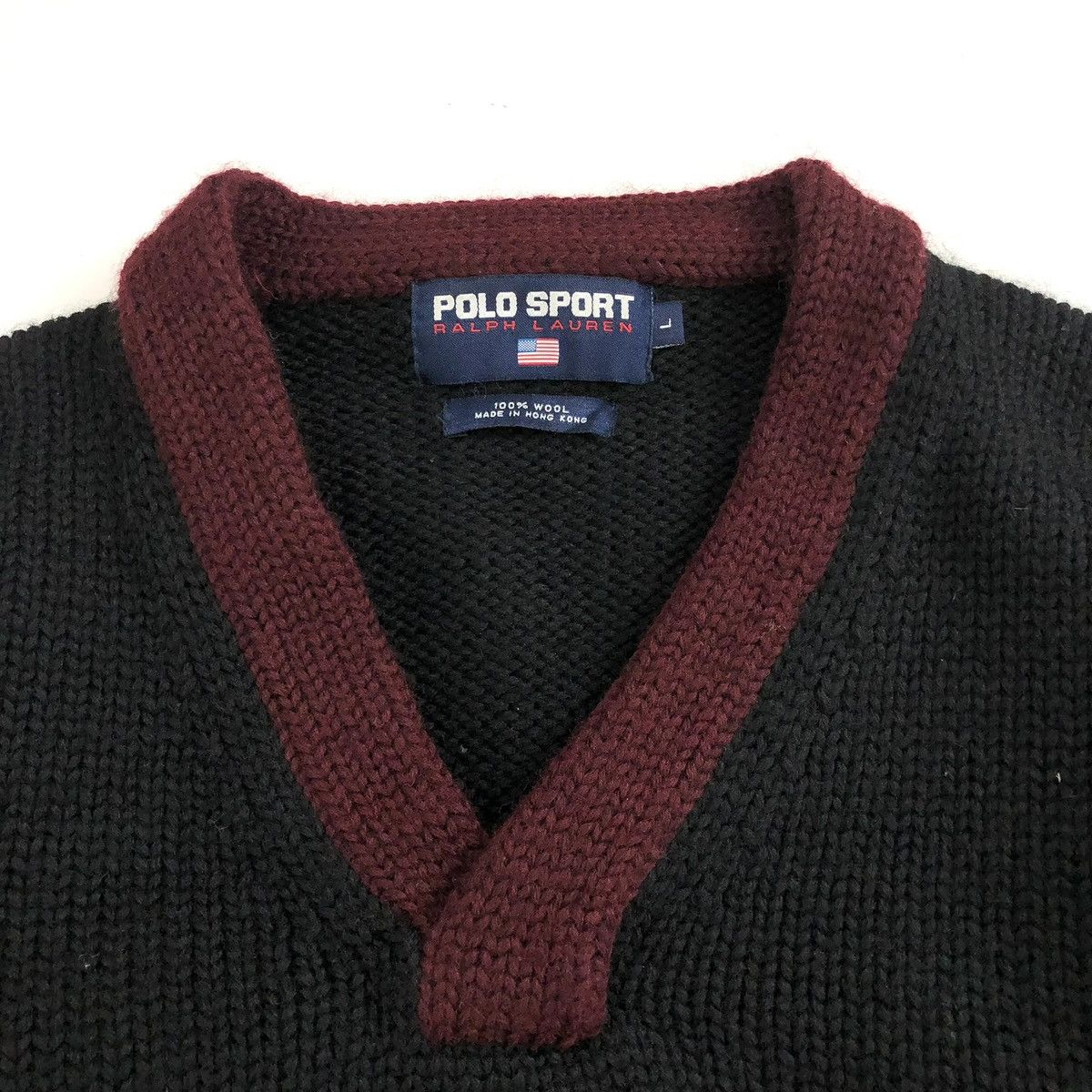 Polo Ralph Lauren 1996 Vintage Polo Ralph Lauren Polo Sport Spell Out Knitwear Size US L / EU 52-54 / 3 - 3 Thumbnail