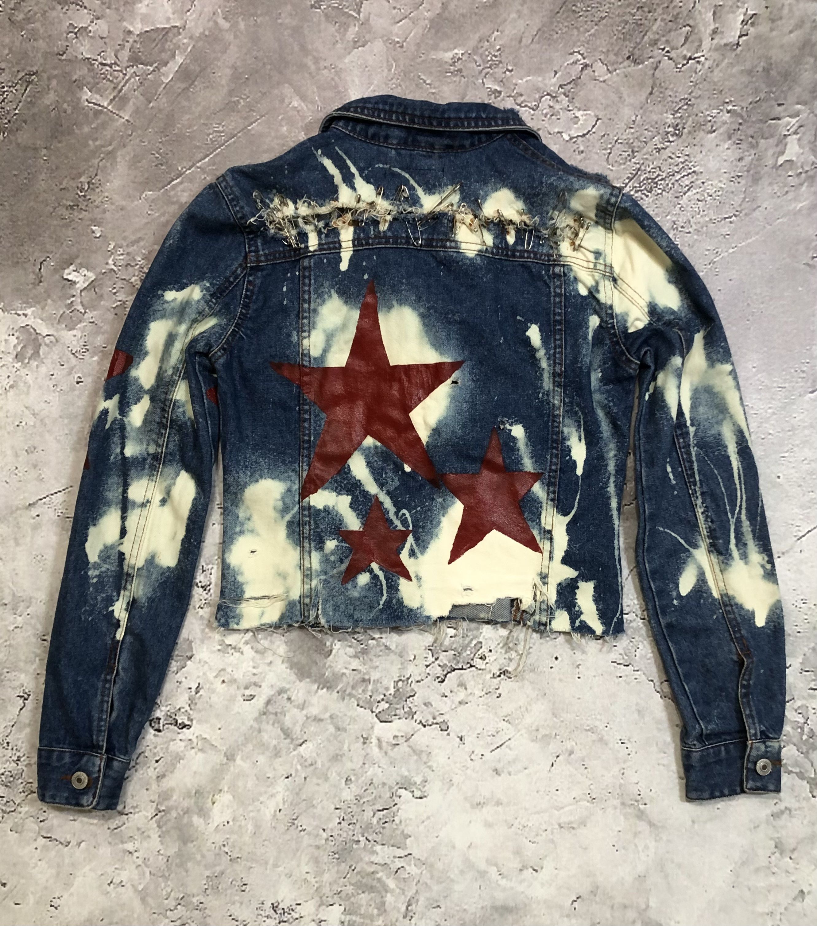 Hysteric Glamour Vintage Distressed Denim Jaket Size XXS / US 00 / IT 34 - 7 Thumbnail
