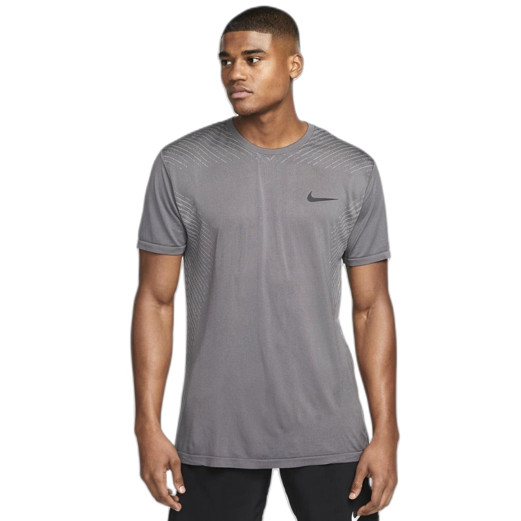 Nike NIKE DRI-FIT SEAMLESS SS TOP MEN'S GRAY TRAINING DM5509-068 LARGE TOP Size US L / EU 52-54 / 3 - 7 Thumbnail
