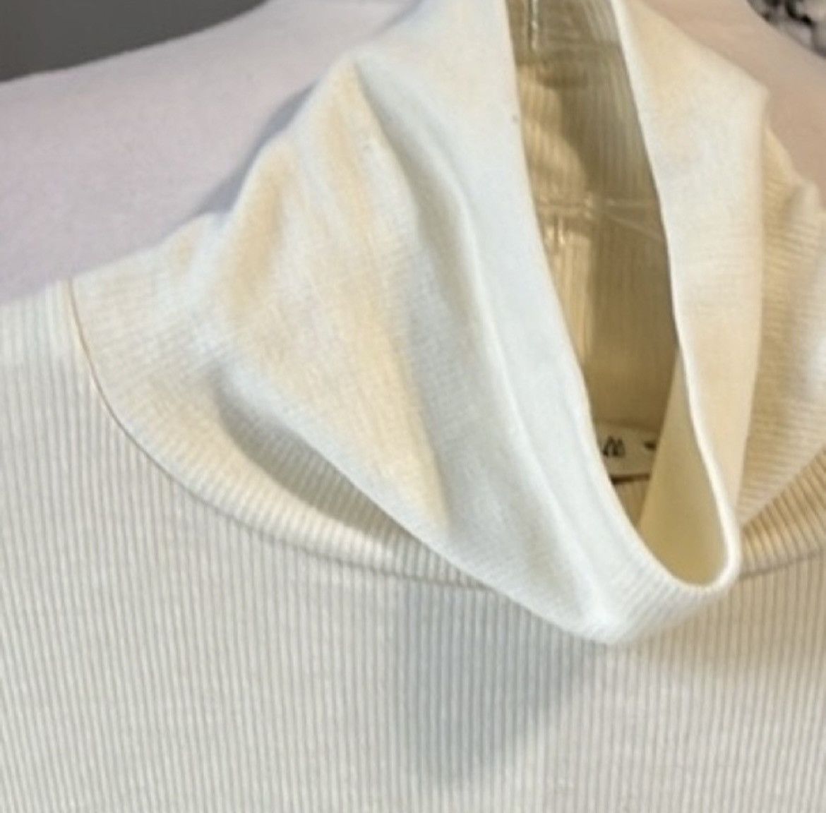 Madewell Madewell Beige Ribbed Turtleneck Size XXL / US 16-18 / IT 52-54 - 6 Thumbnail