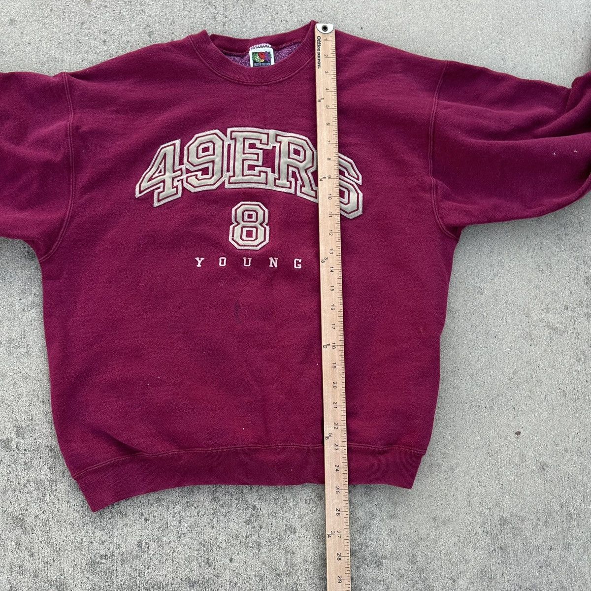 NFL Vintage San Fransisco 49ers Sweatshirt Steve Young #8 90s Size US L / EU 52-54 / 3 - 6 Thumbnail