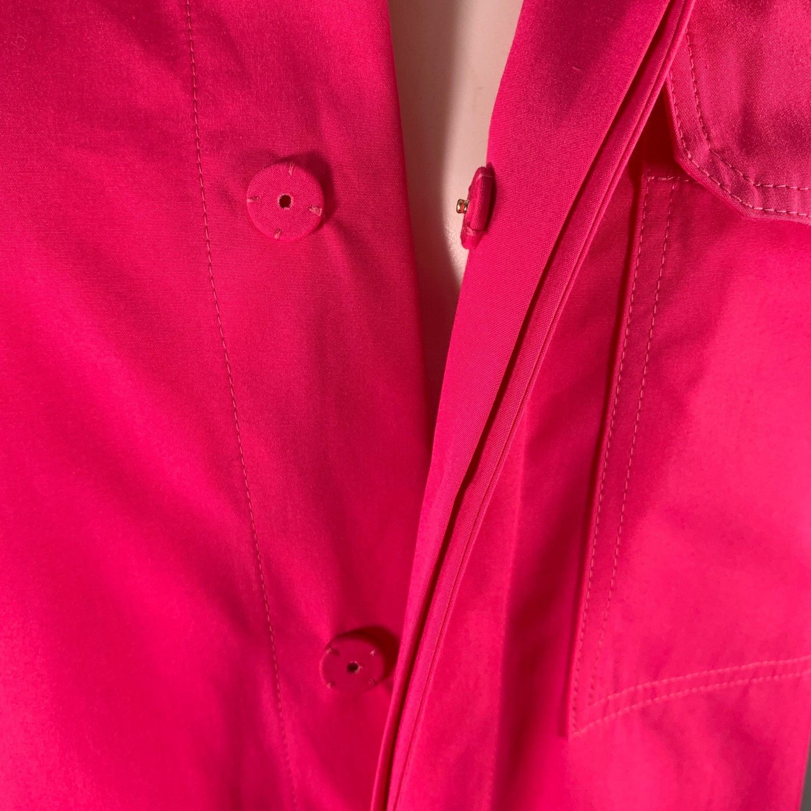 Valentino VALENTINO Size S Pink Cotton Hidden Placket Jumpsuit Size US 36 / EU 52 - 9 Thumbnail