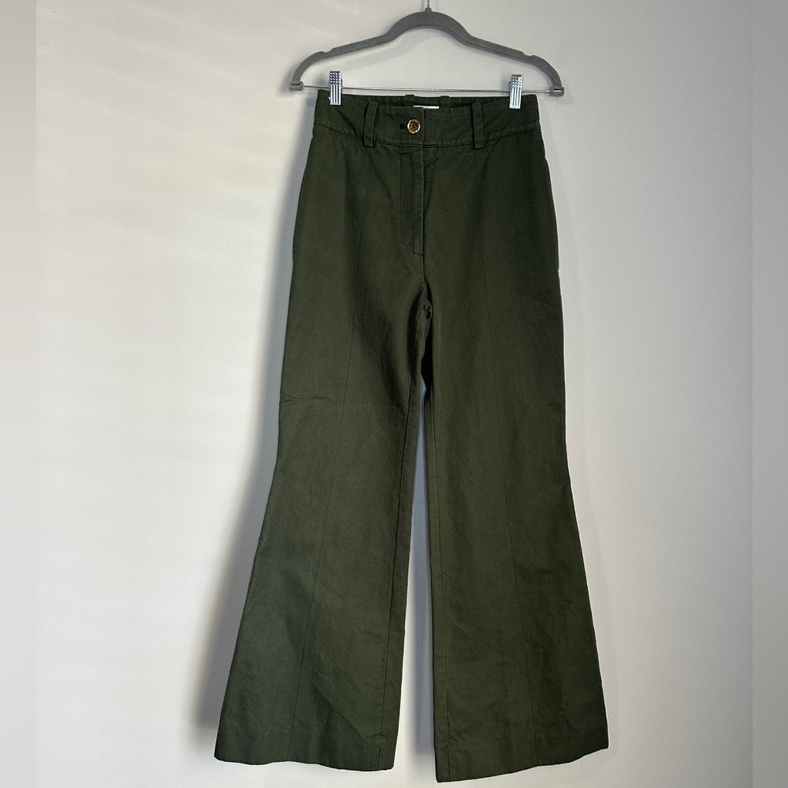 Patou Patou Pants Green Size 2 (French 34) Army Green Olive Flare Size 26" / US 2 / IT 38 - 6 Thumbnail