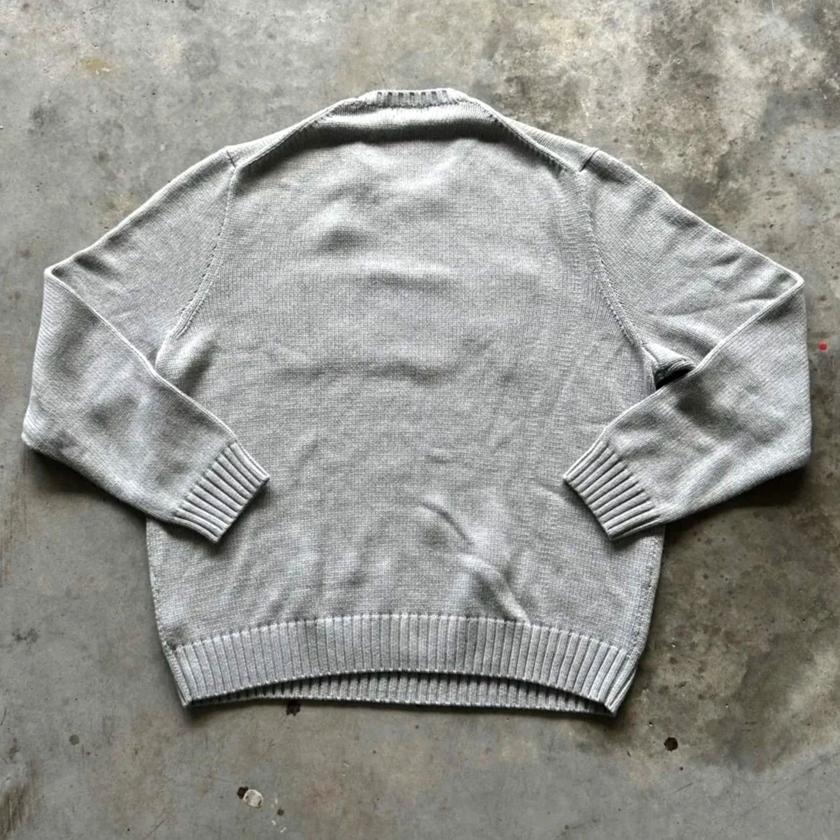 Polo Ralph Lauren Polo Ralph Lauren Polo Spellout Knit Sweater XXL Pullover Men Gray Knit Pullover 2XL Regular Size US XXL / EU 58 / 5 - 4 Thumbnail