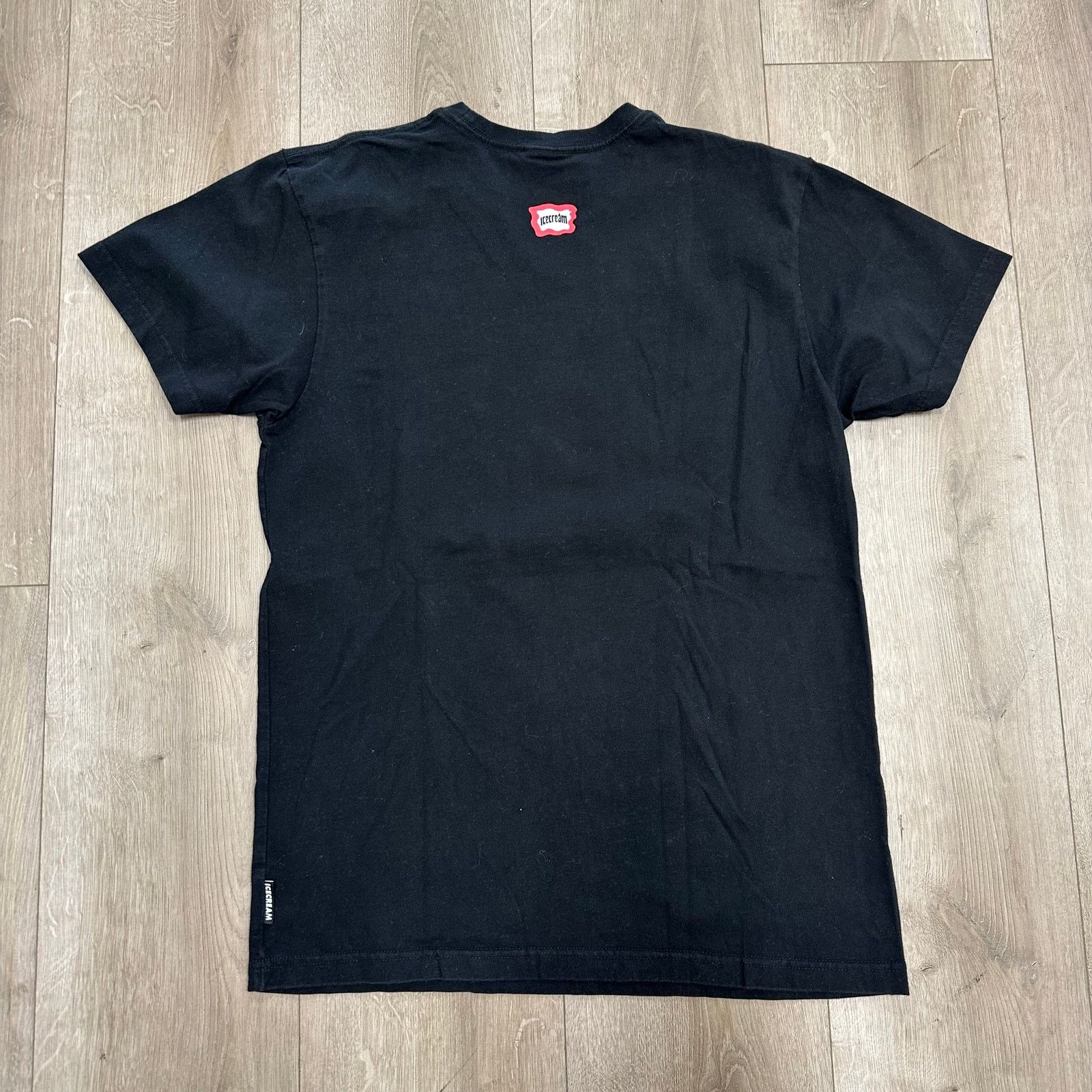 Icecream Ice Cream Running Dog Striped red Black Tee T Shirt Medium Size US M / EU 48-50 / 2 - 4 Thumbnail