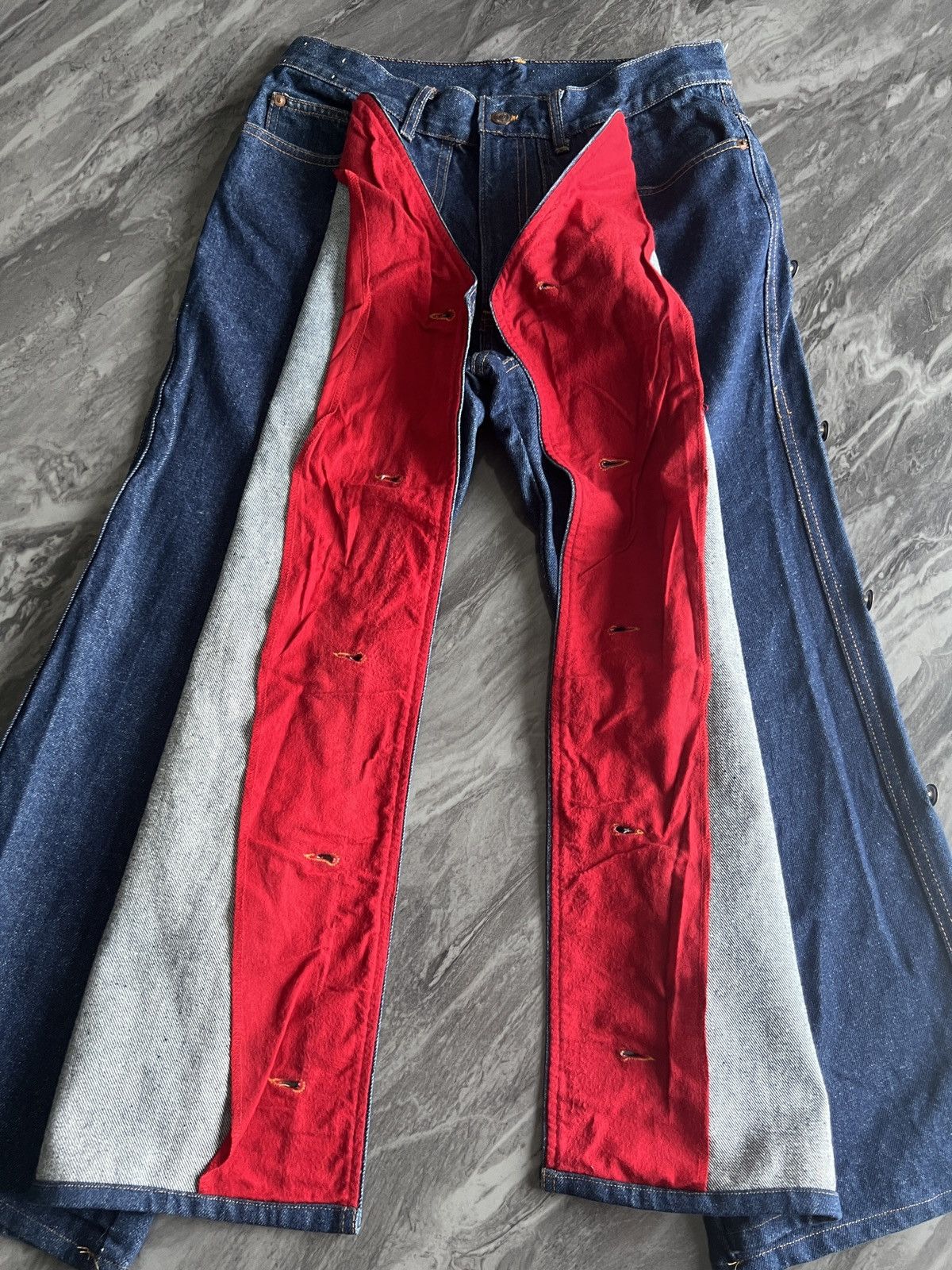 Larry Mahan LARRY MAHAN : Chaps Denim Jeans Western Cowboy Size US 30 / EU 46 - 2 Thumbnail
